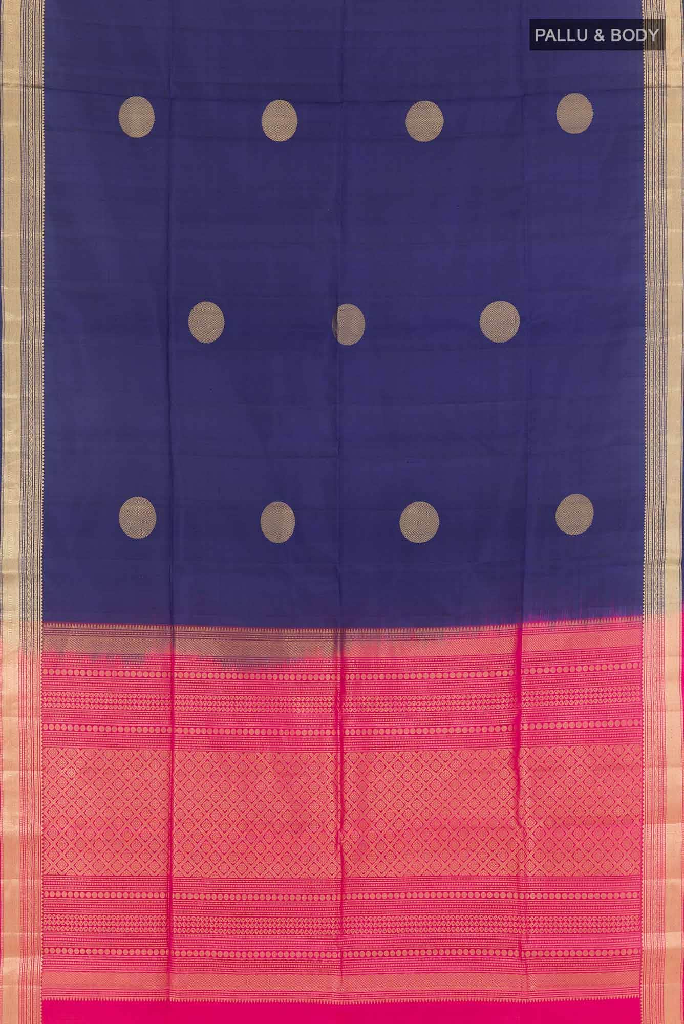 Navy Blue Soft Silk Saree