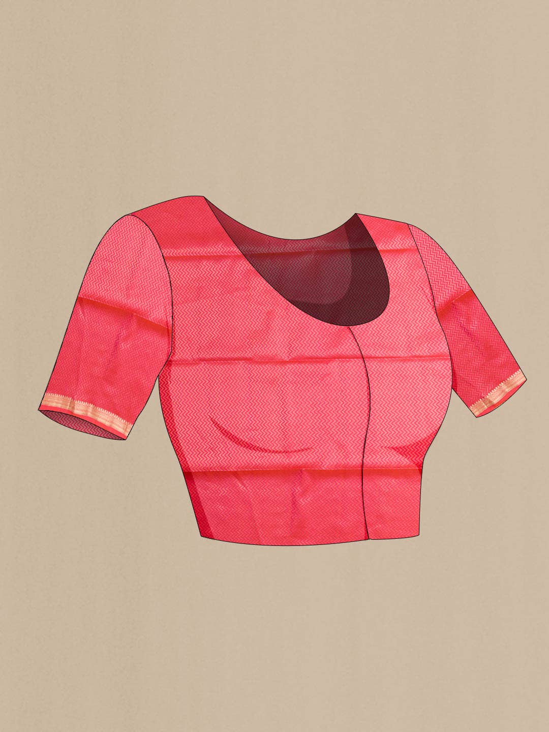 Red Dual Tone Soft Silk Saree