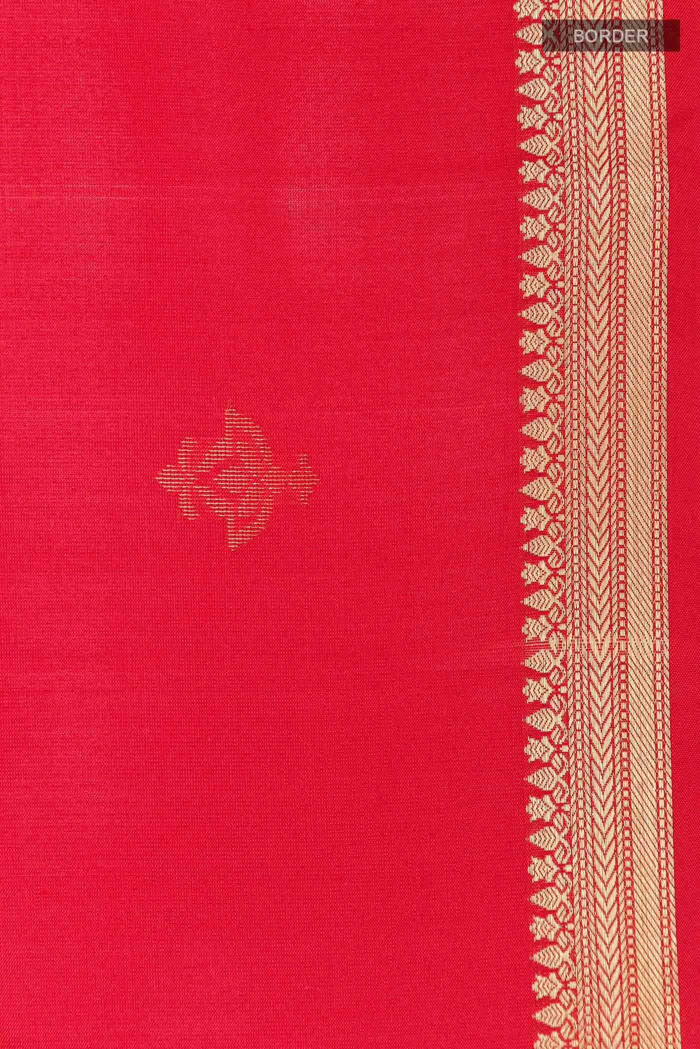 Red Dual Tone Soft Silk Saree