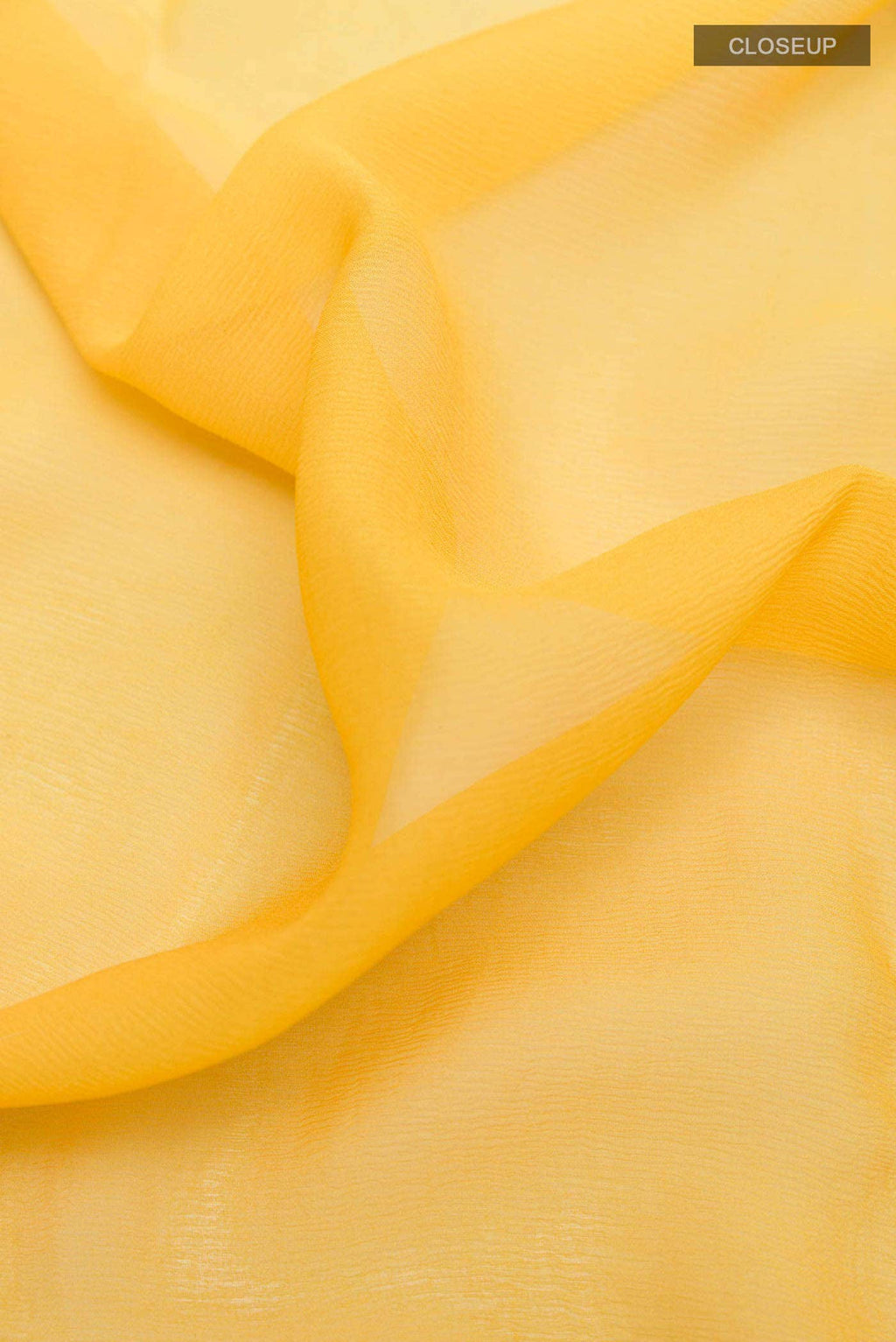 Yellow Mysore Chiffon Saree