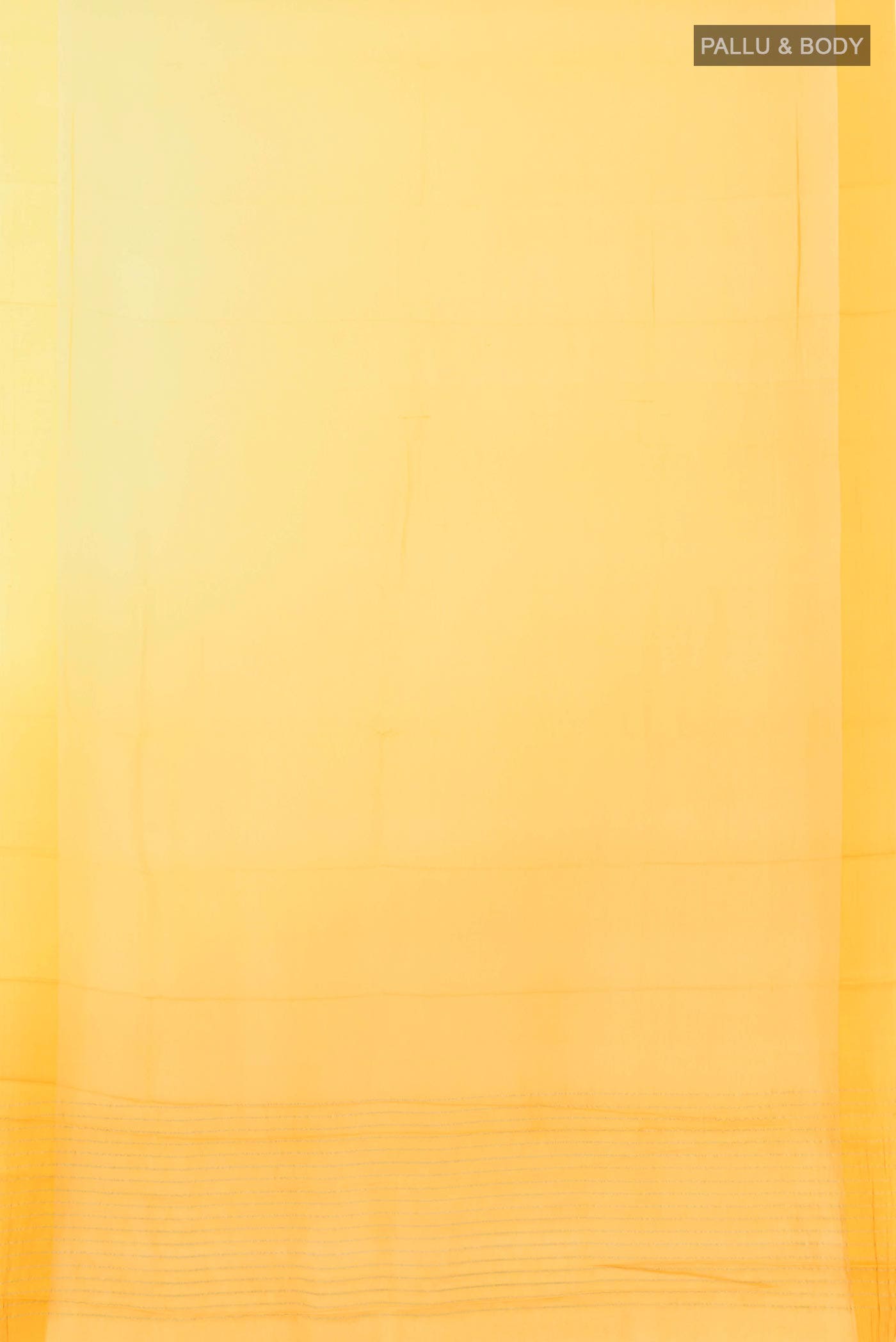 Yellow Mysore Chiffon Saree
