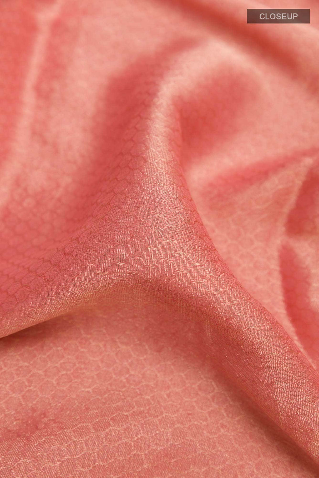 Peach Mysore Georgette Saree