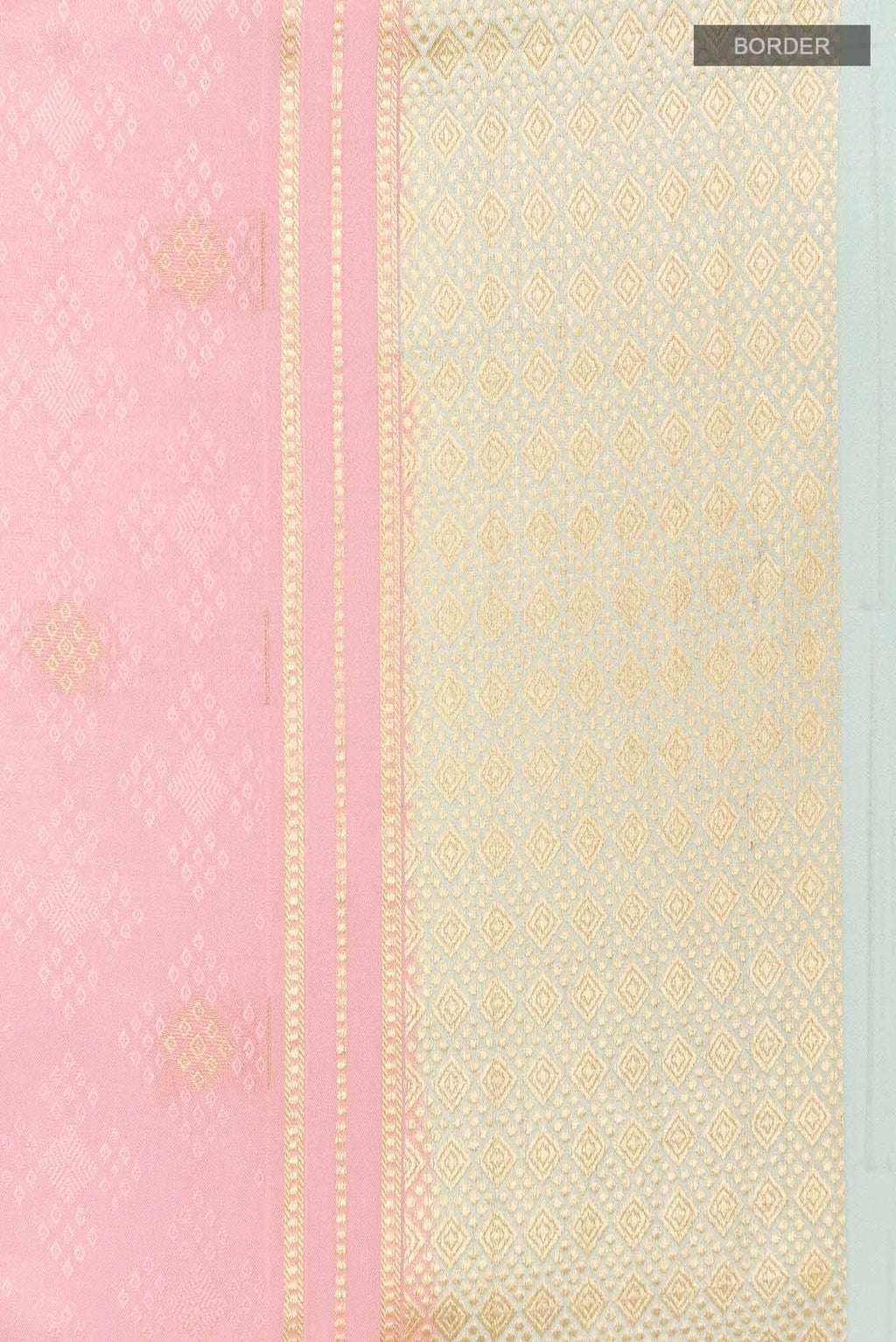 Pink Mysore Crepe Saree