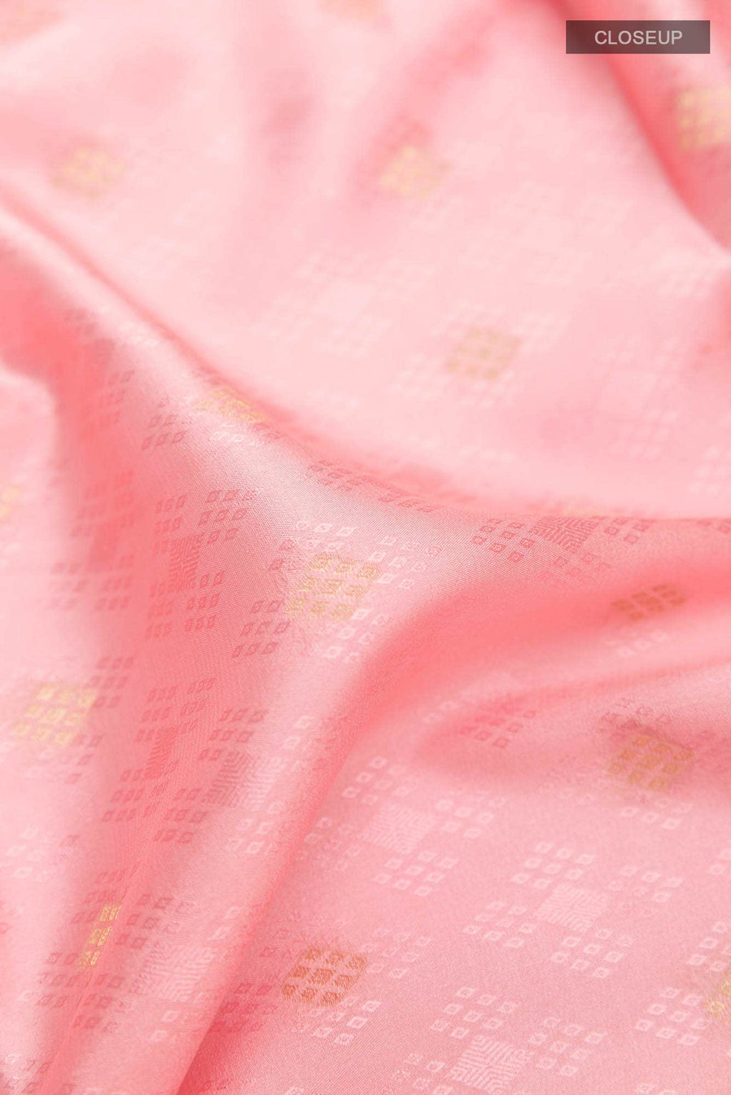 Pink Mysore Crepe Saree