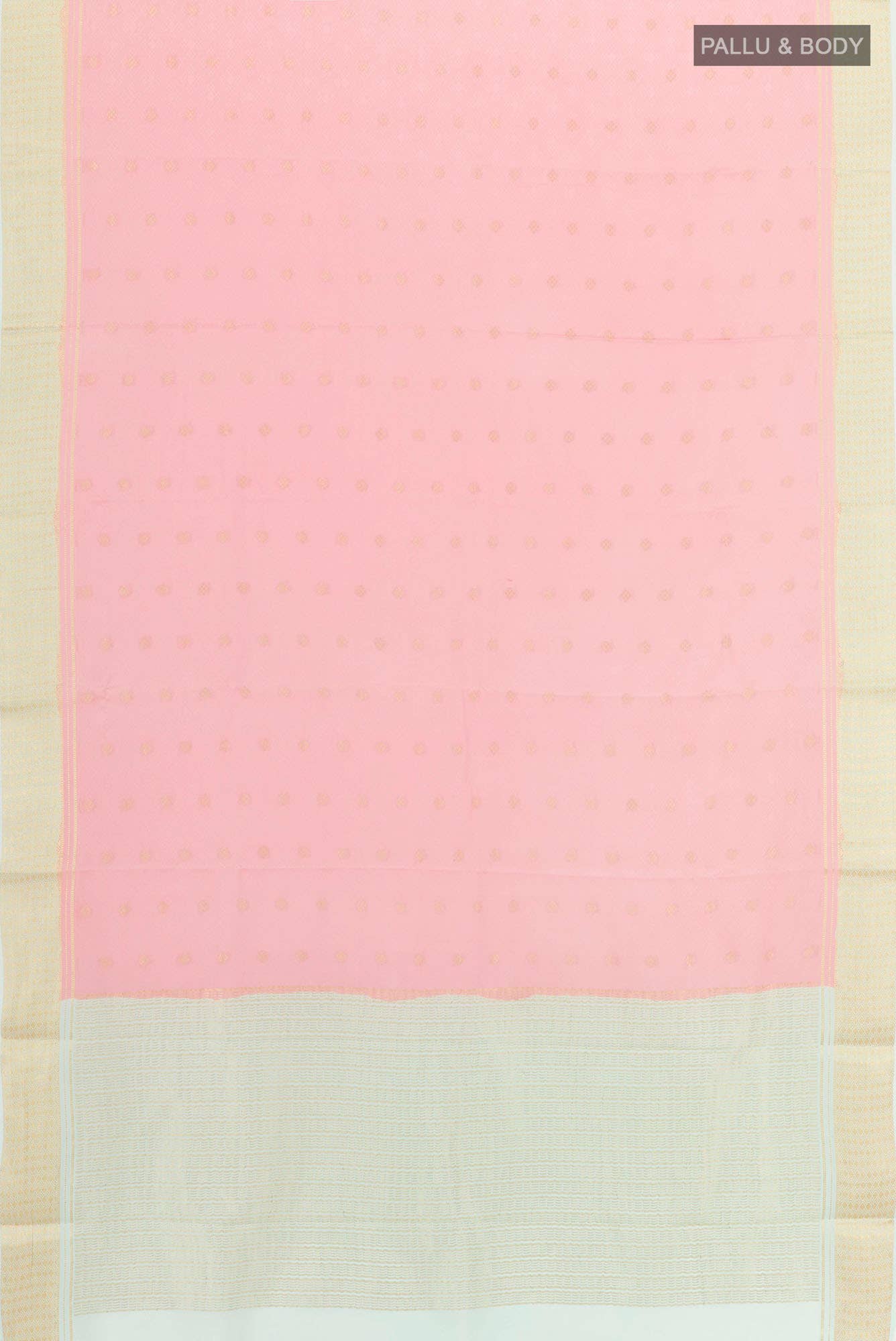 Pink Mysore Crepe Saree