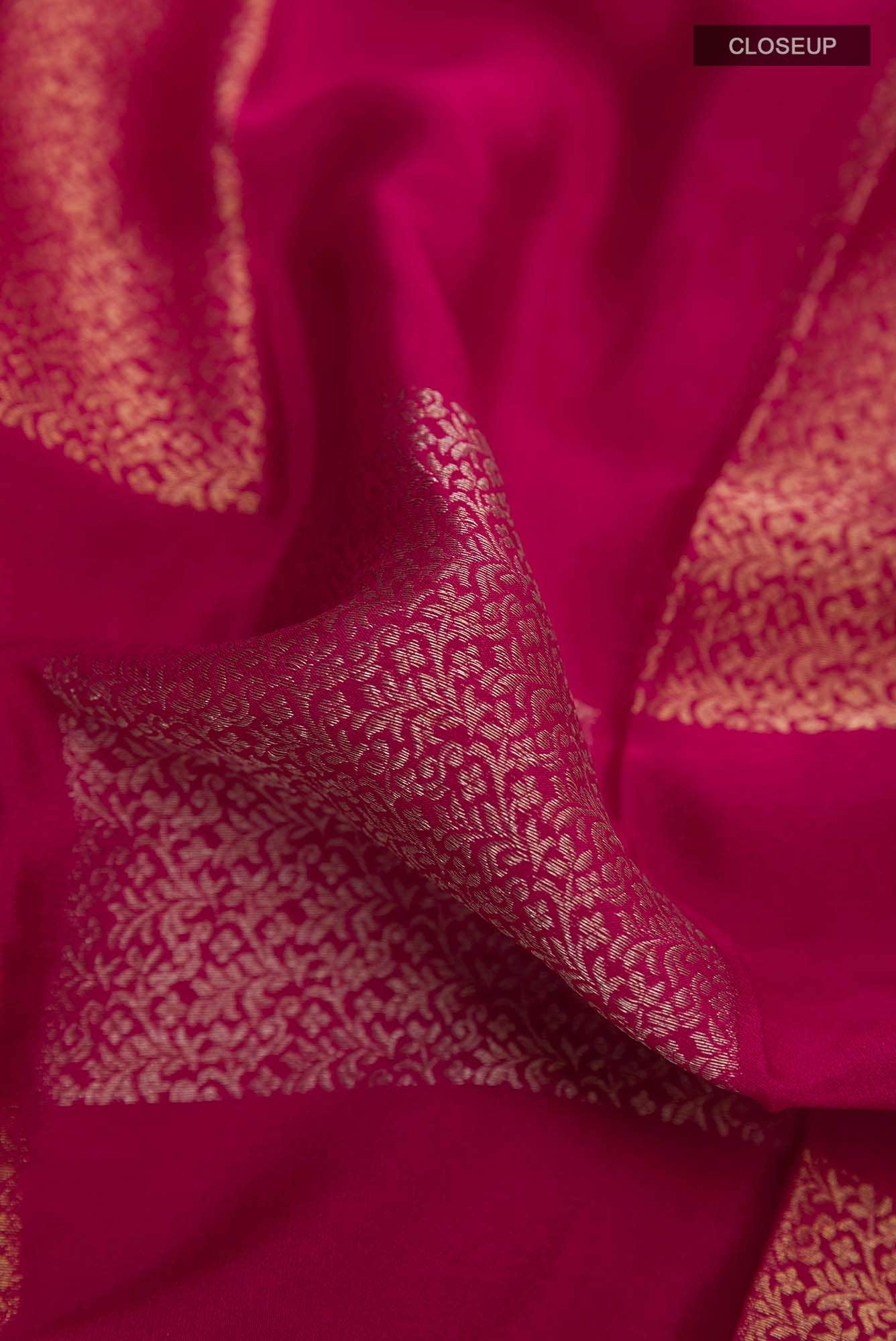 Dark Pink Mysore Georgette Saree