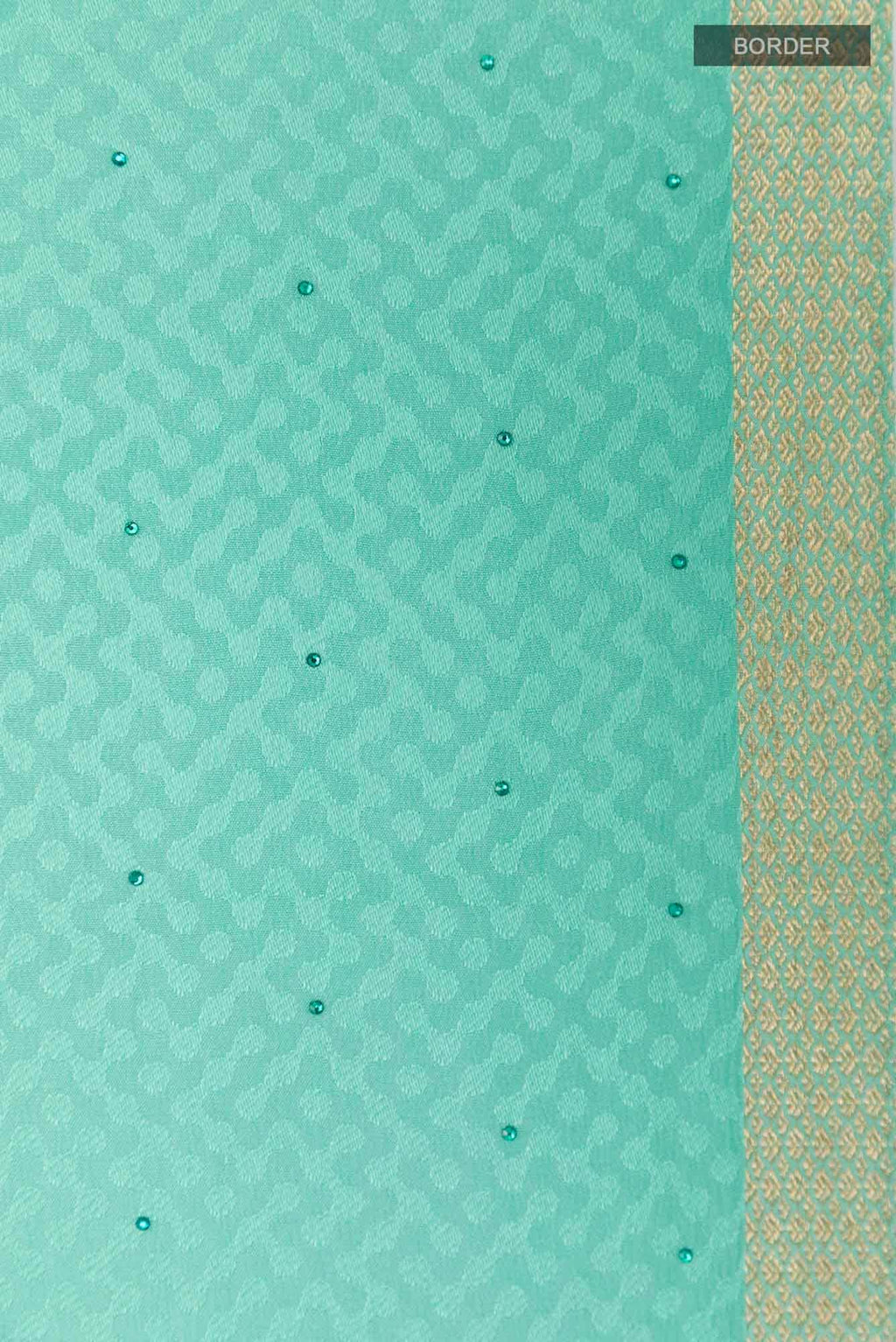Sea Green Satin Silk Saree