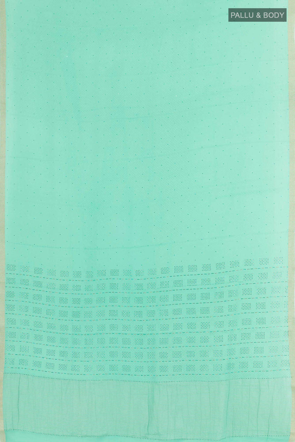Sea Green Satin Silk Saree