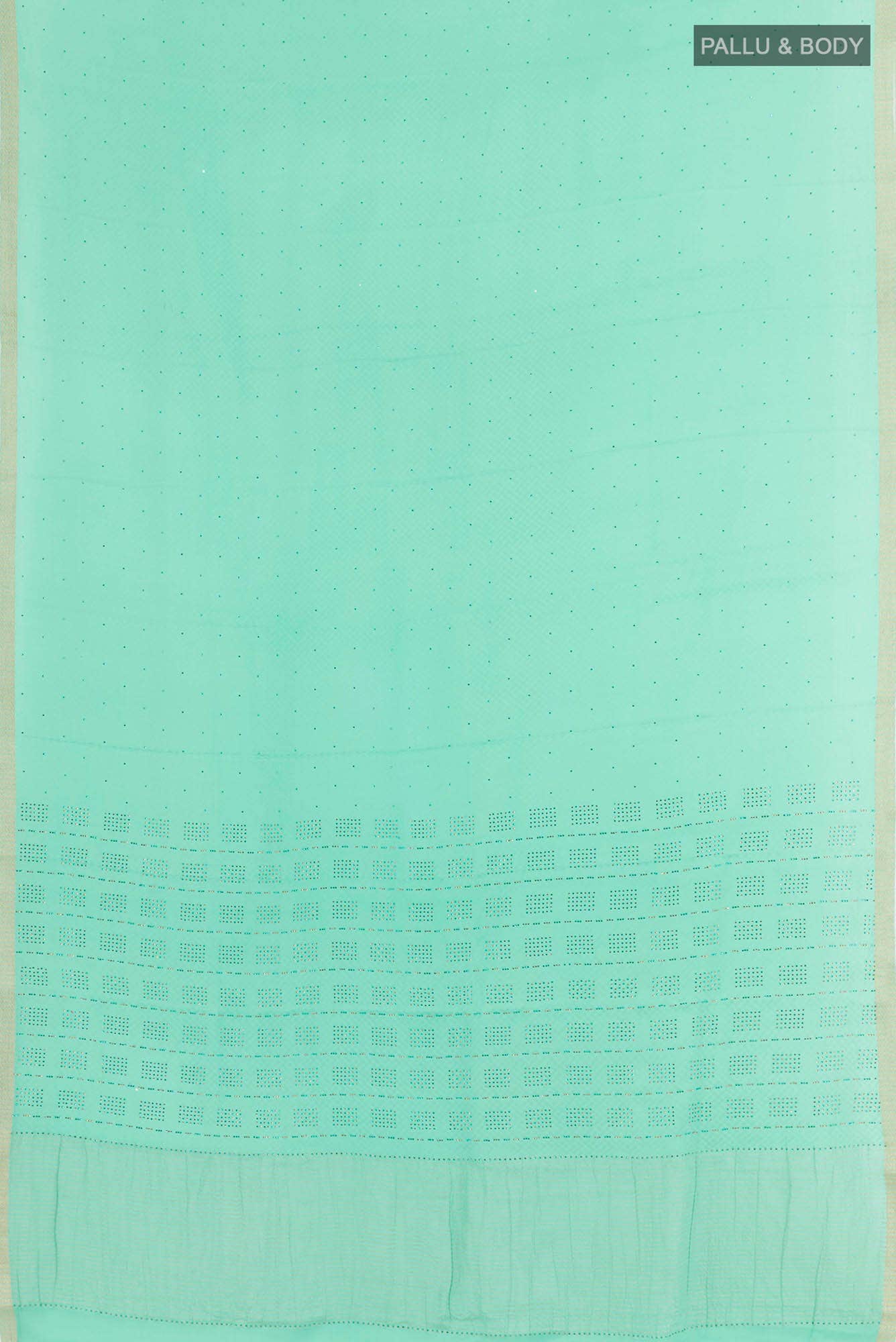 Sea Green Satin Silk Saree