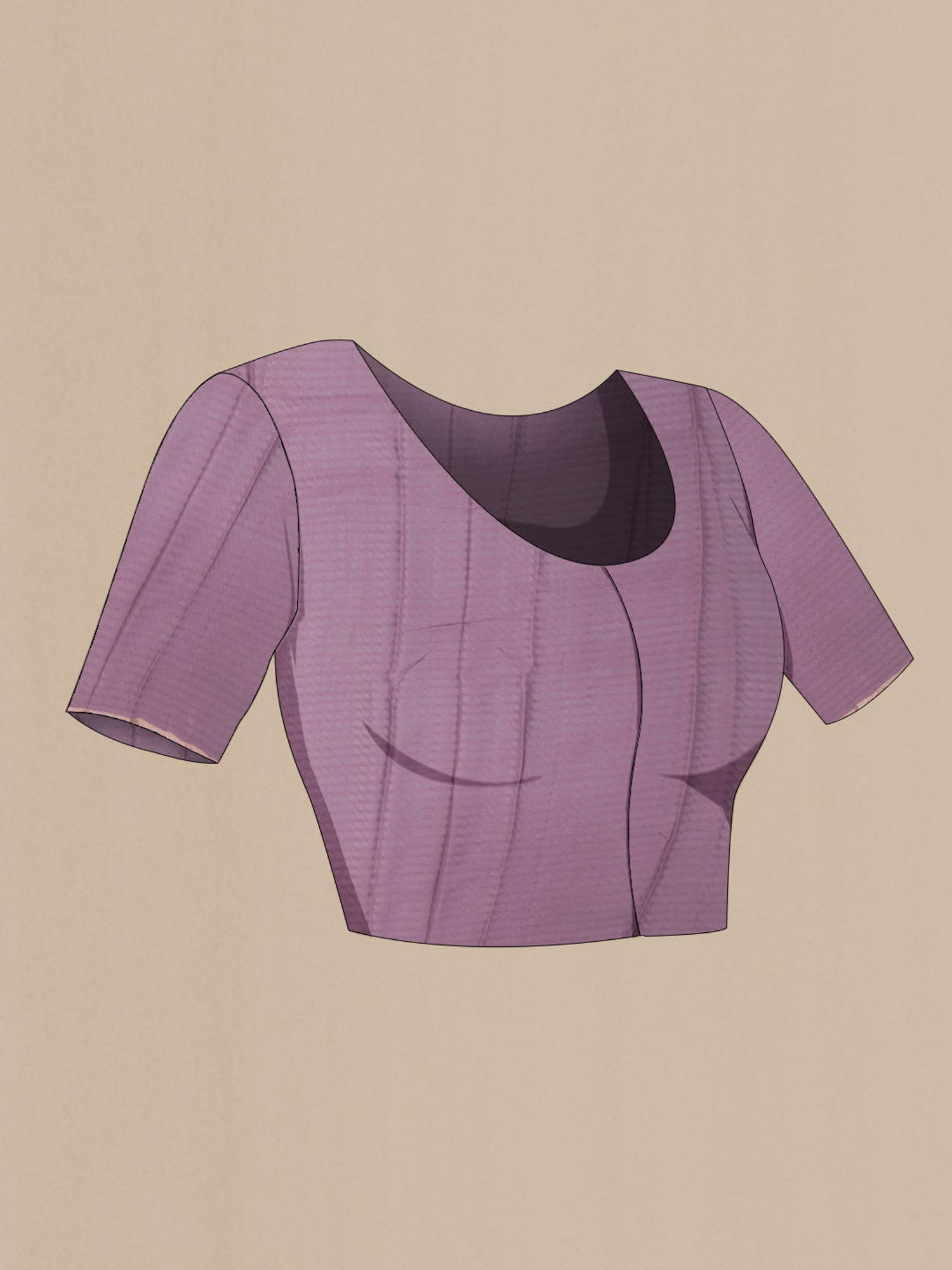 Lavender Chiffon Saree