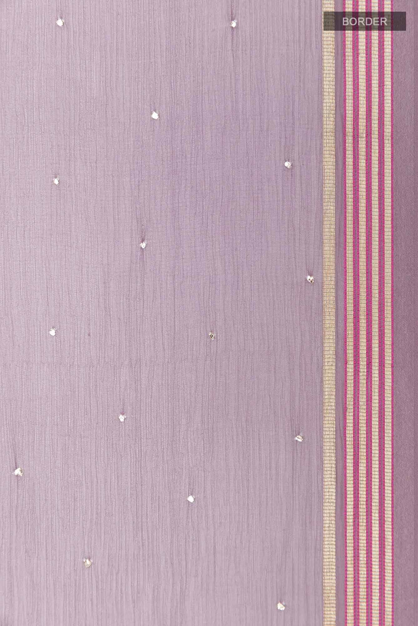 Lavender Chiffon Saree