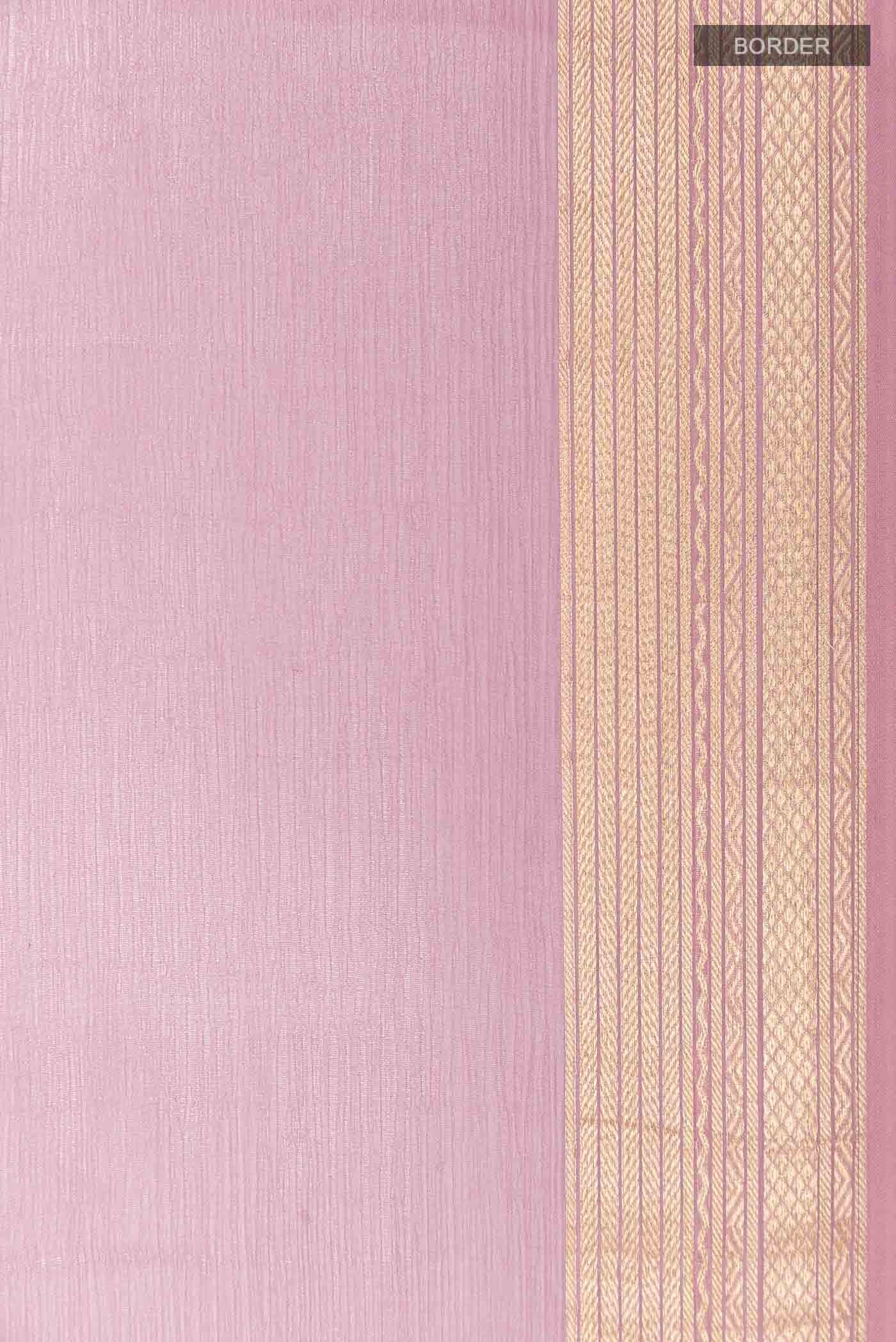 Lavender Mysore Chiffon Saree