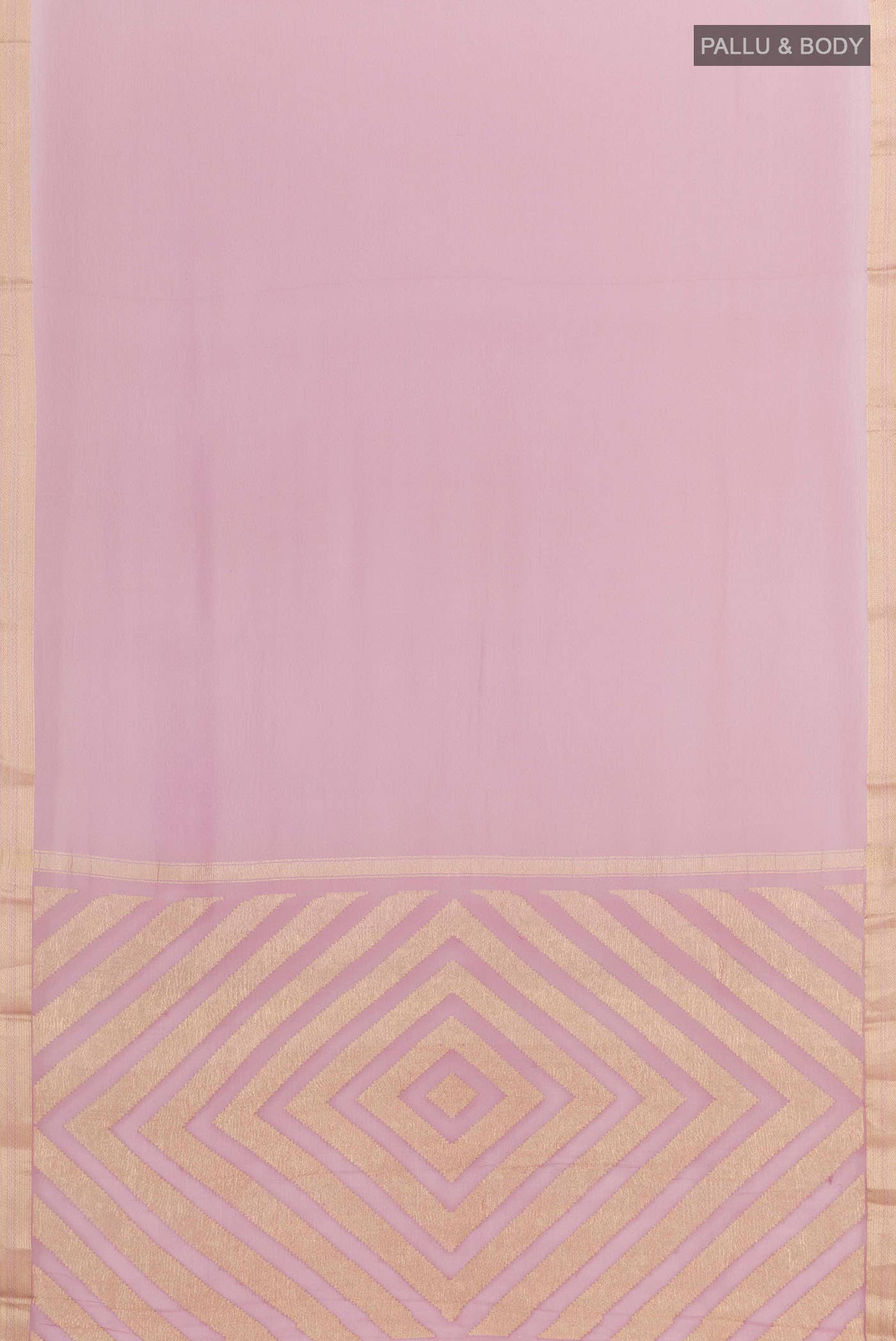 Lavender Mysore Chiffon Saree