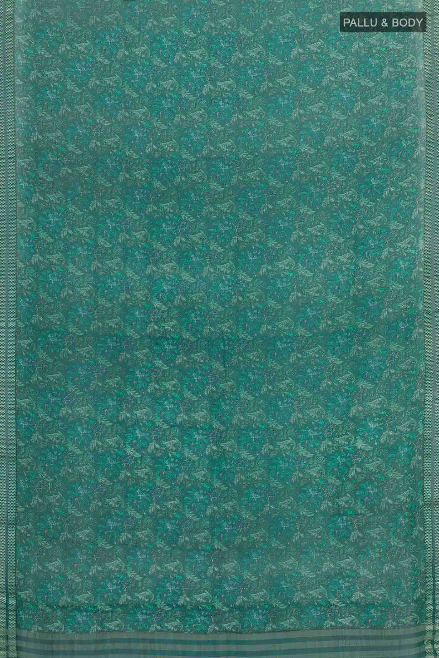 Green Chiffon Saree