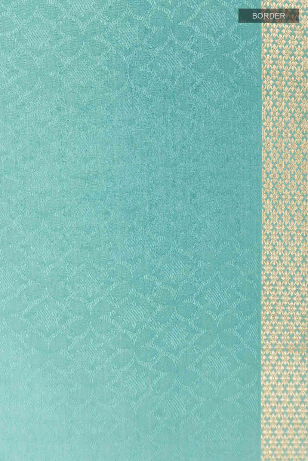 Blue Mysore Crepe Saree