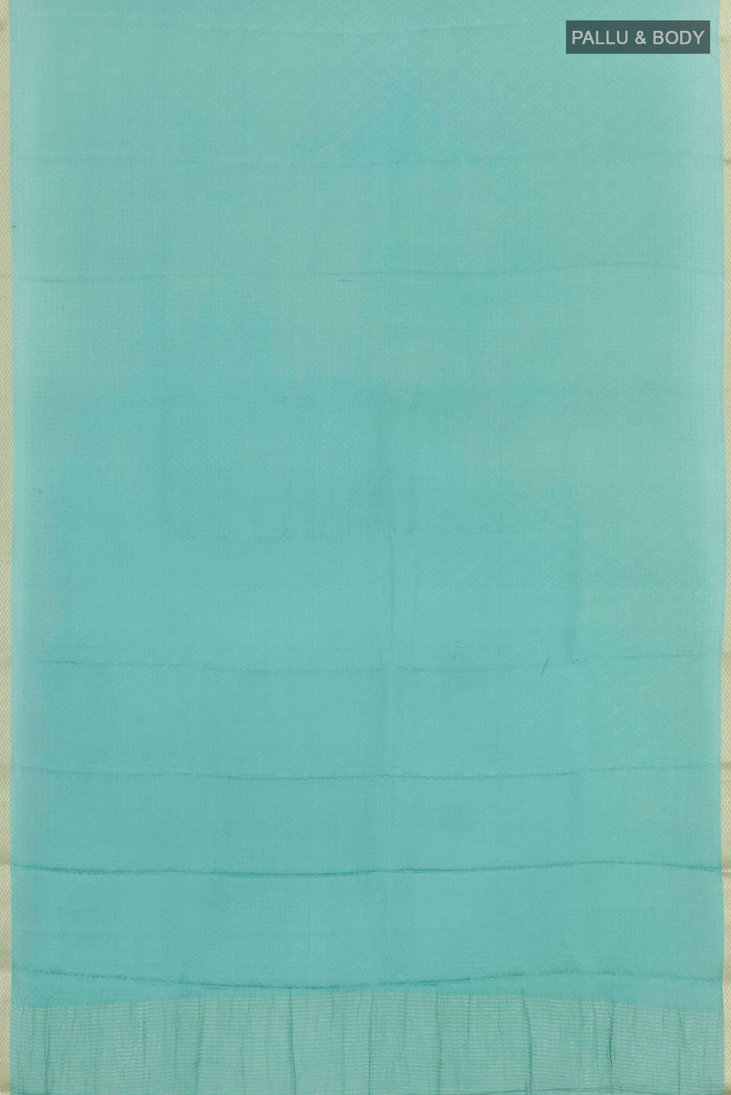 Blue Mysore Crepe Saree