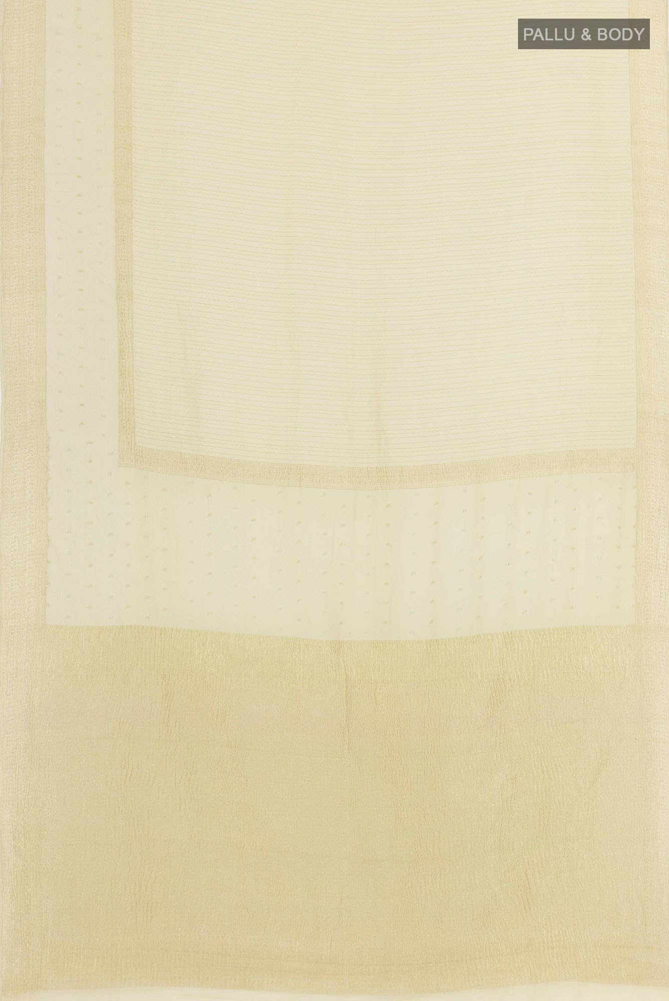 Off White Mysore Georgette Saree