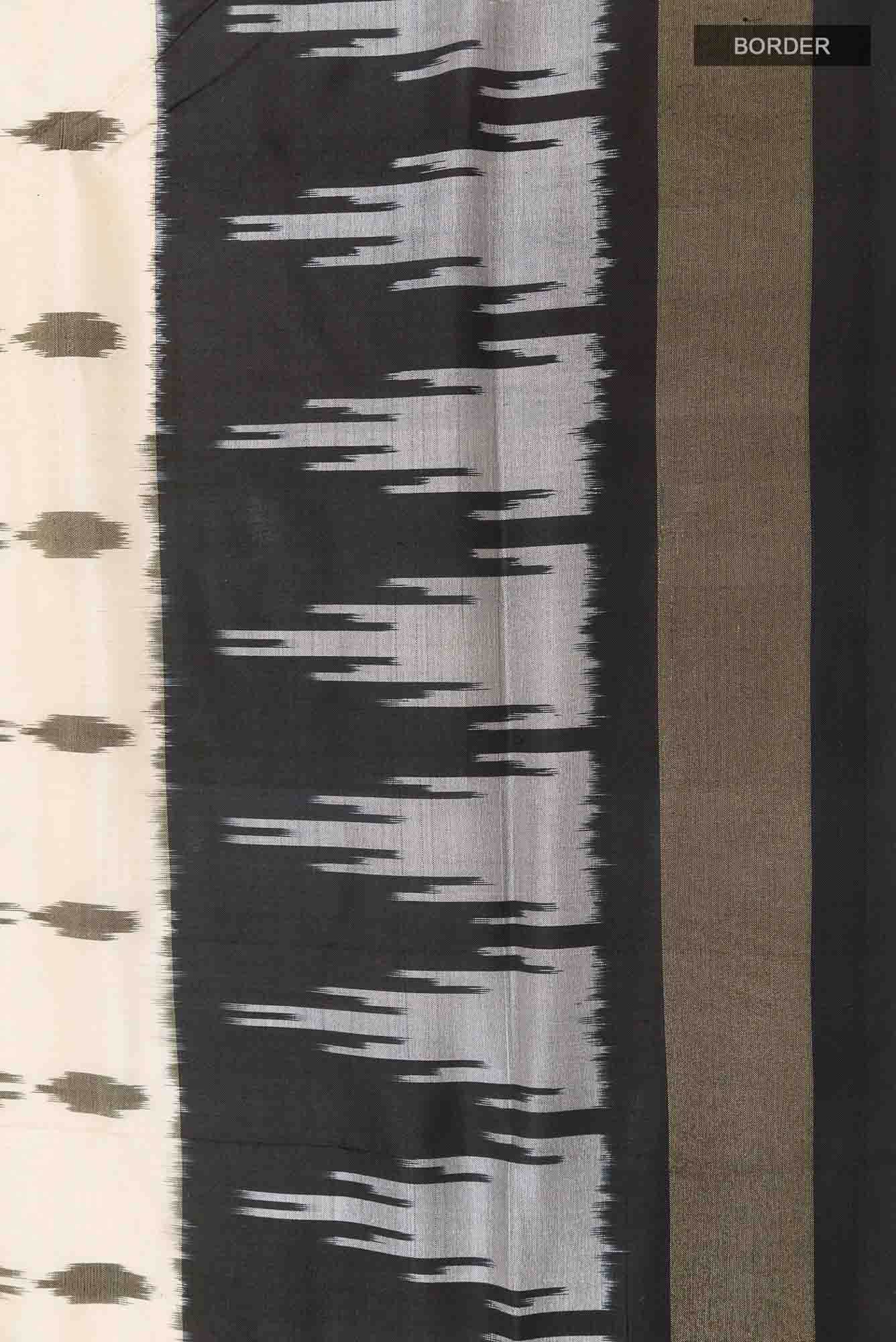 Off White Pochampally Saree