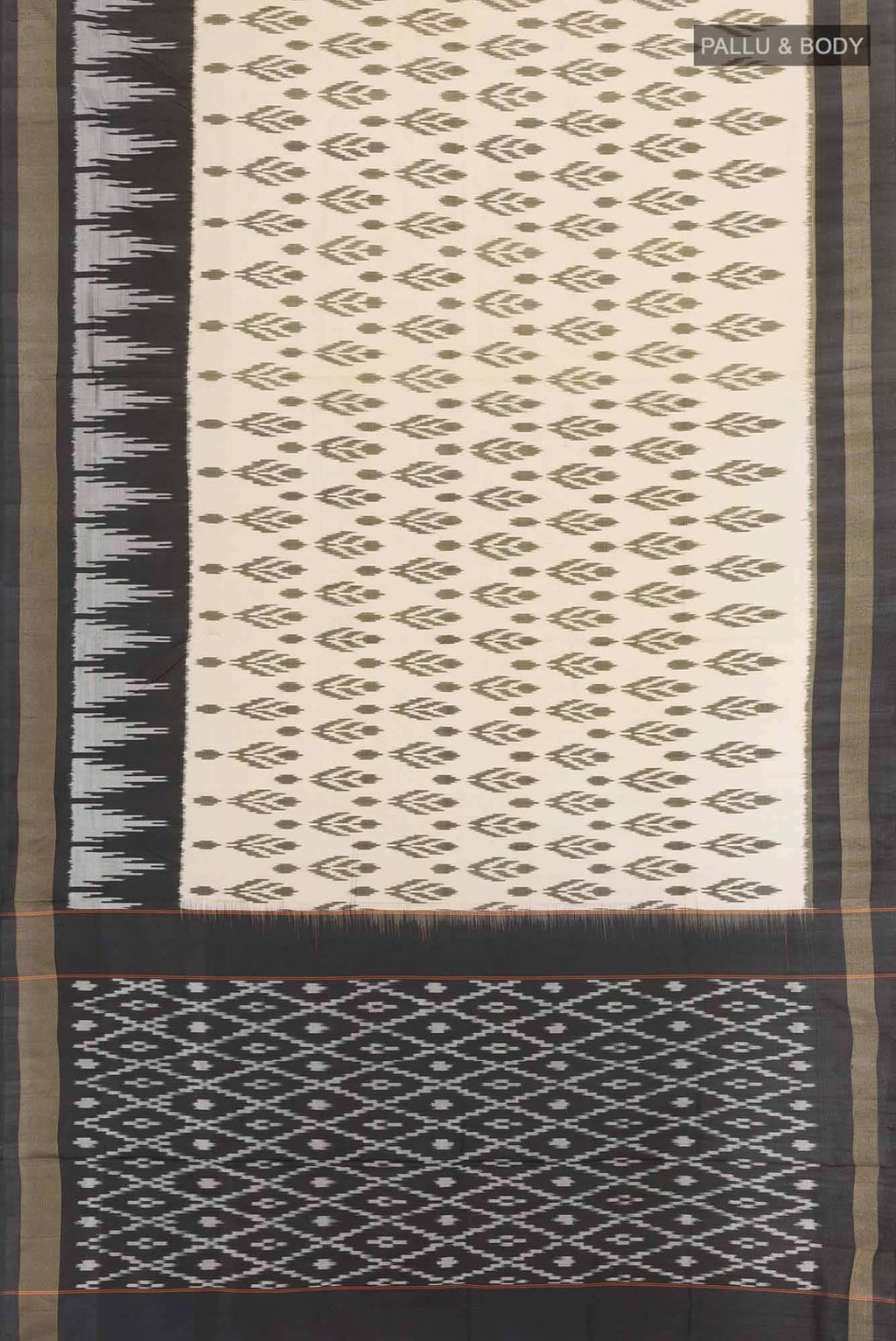 Off White Pochampally Saree