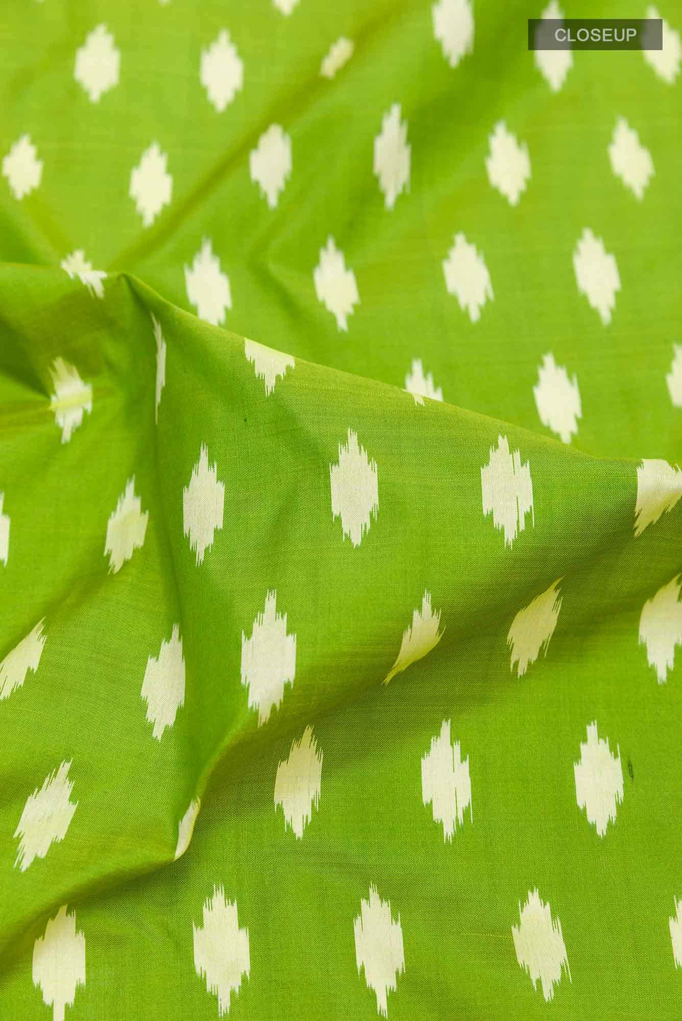 Green Dual Tone Pochampally Saree