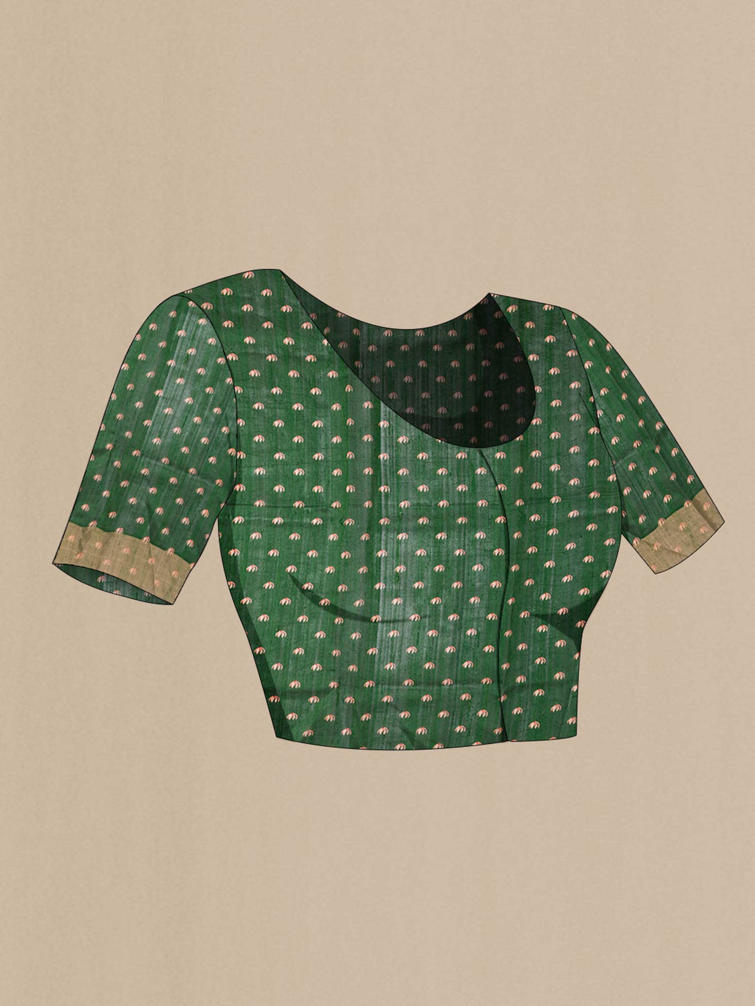 Green Tussar Silk Saree