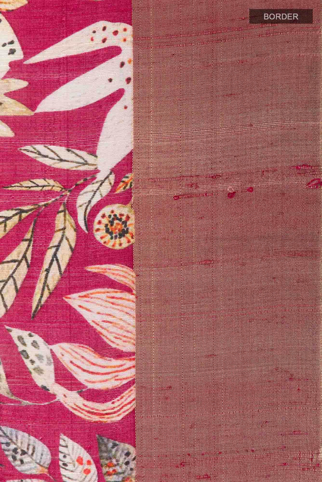 Purple Tussar Silk Saree