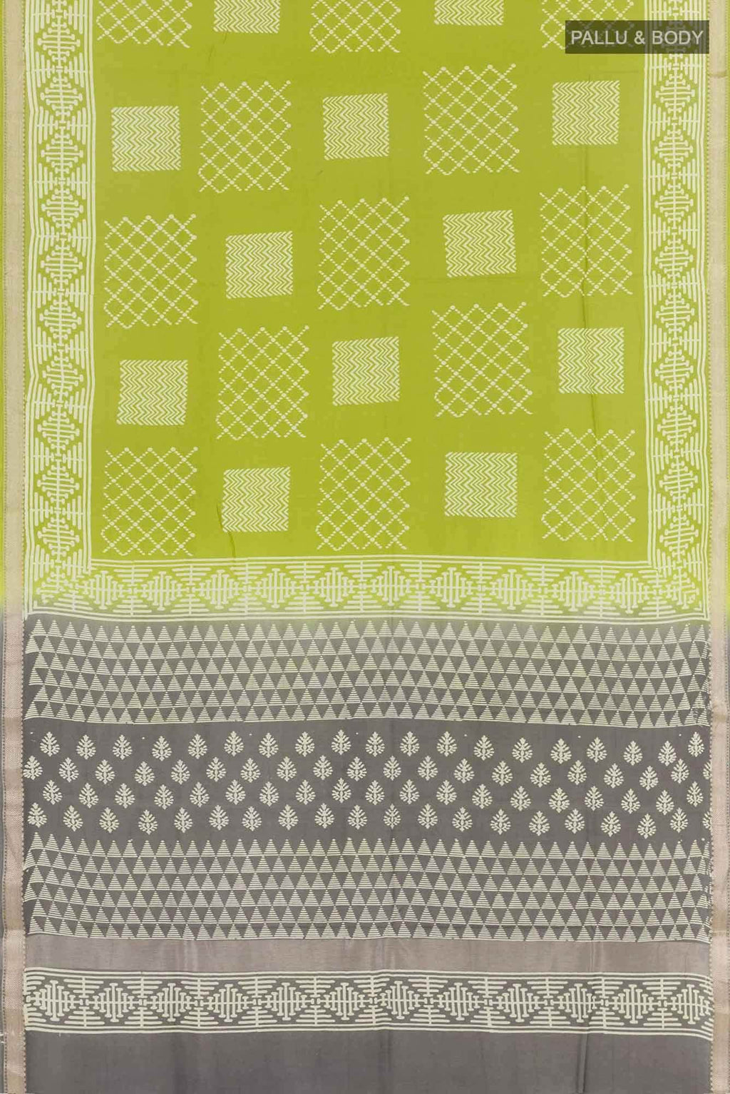 Green Blended Maheshwari Silk Cotton Saree