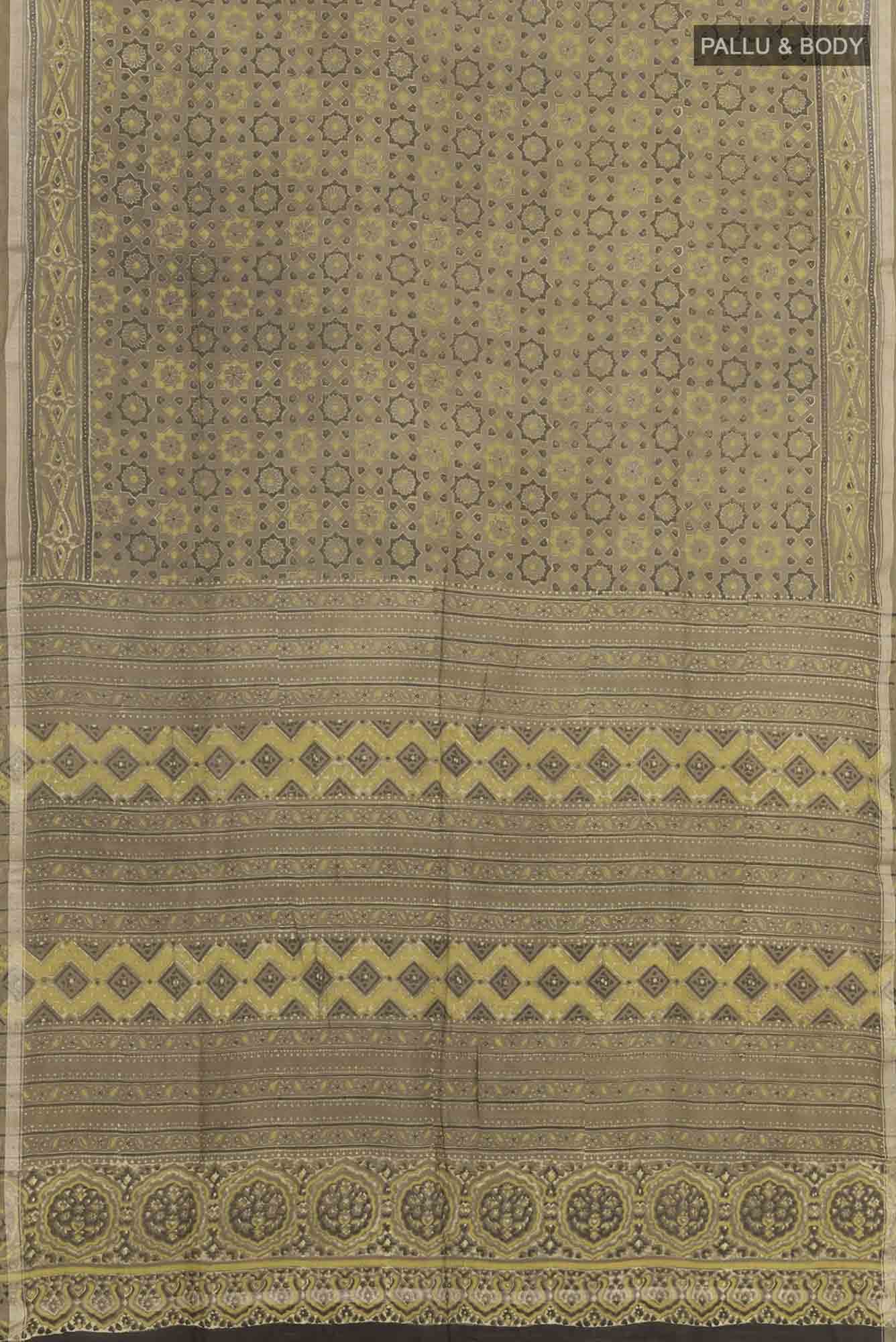 Pickle Green Blended Maheshwari Silk Cotton Saree