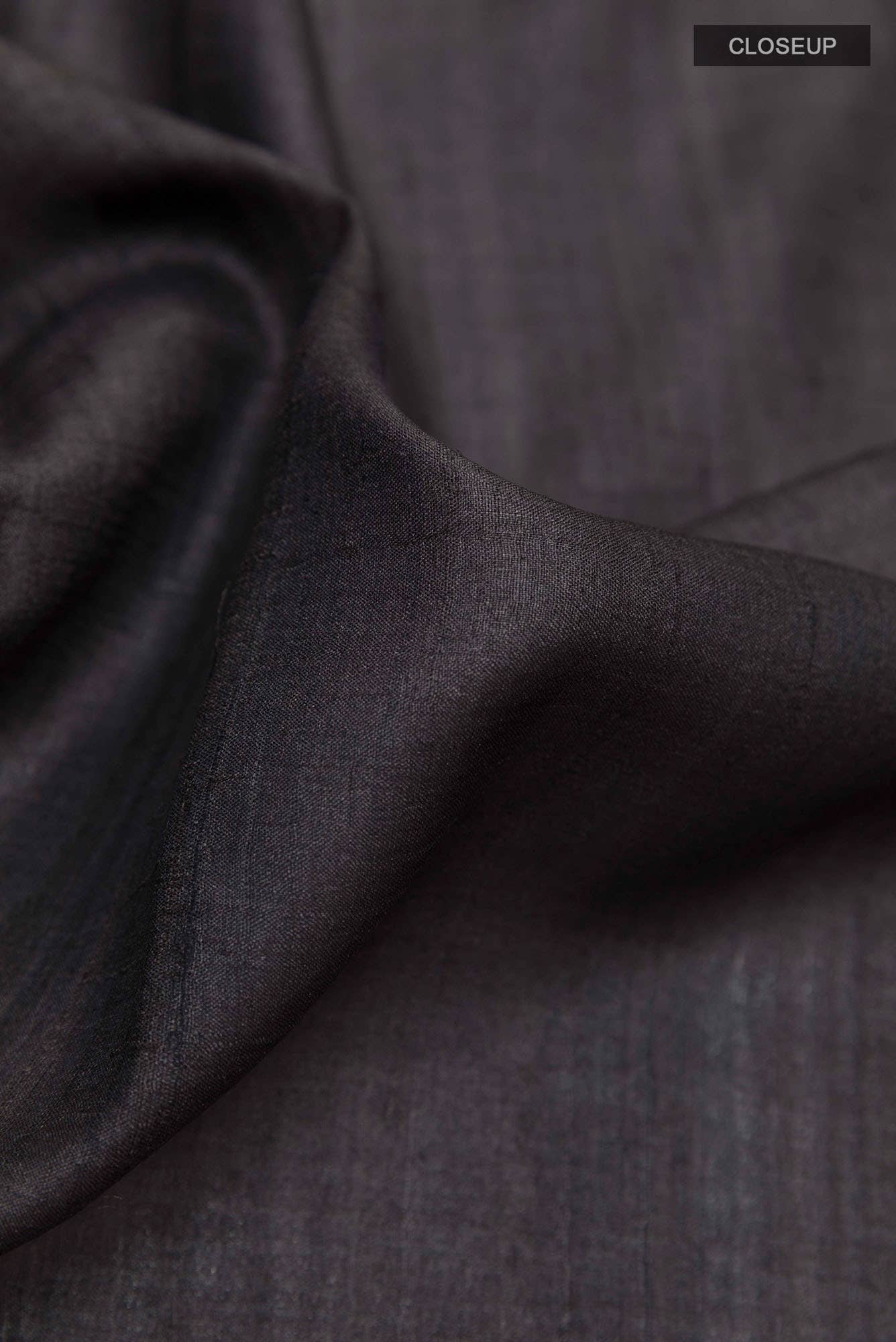 Black Tussar Silk Saree
