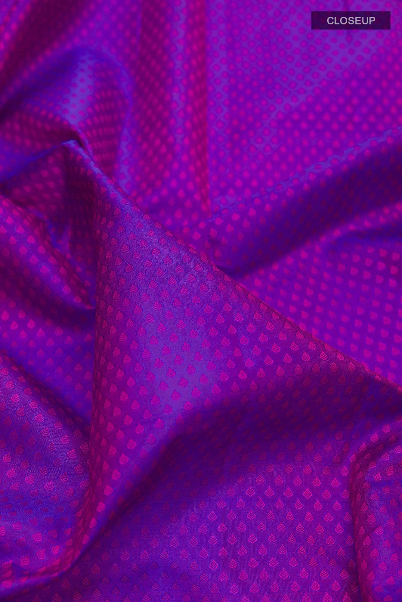 Purple Kanchipuram Silk Saree