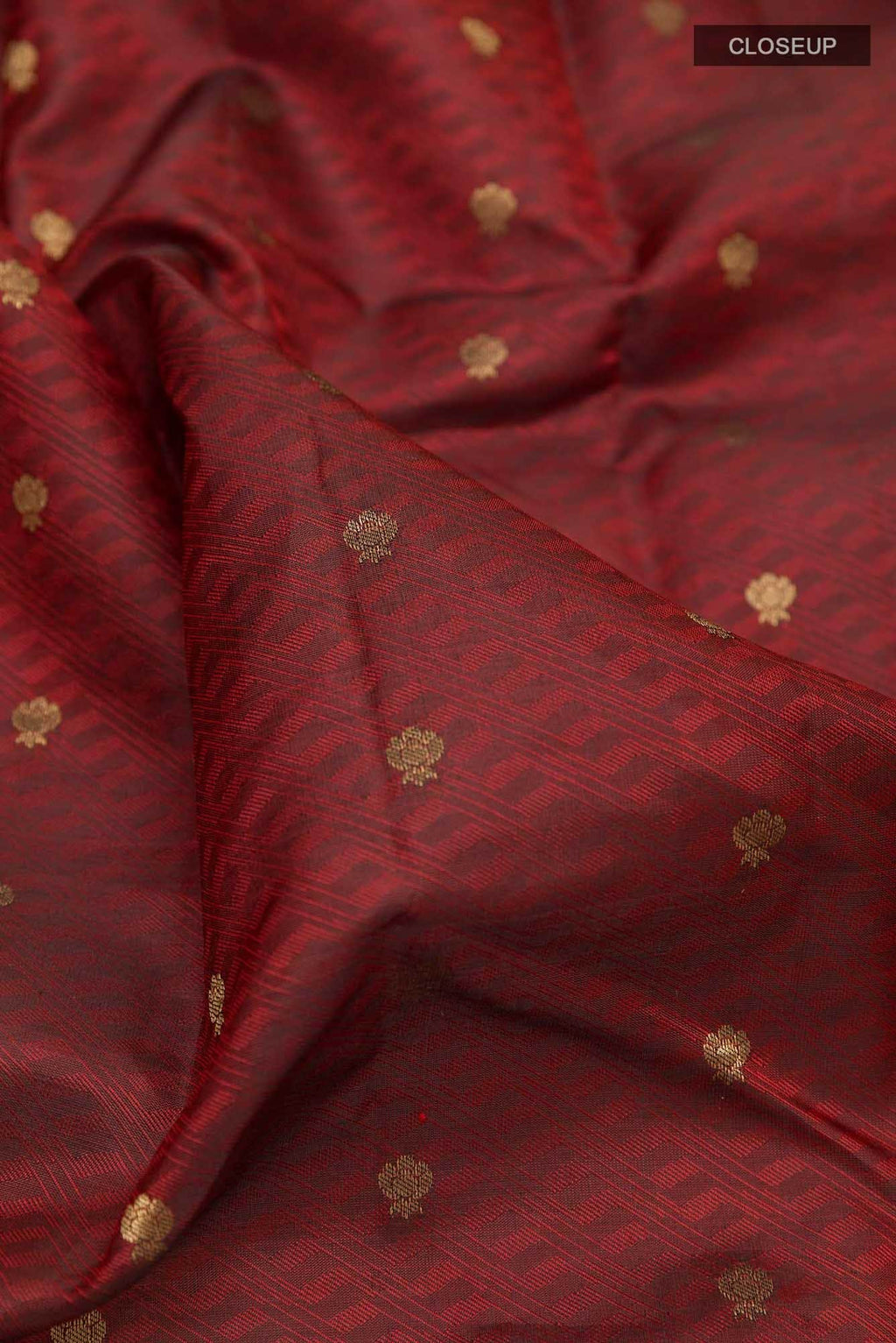 Maroon Kanchipuram Silk Saree
