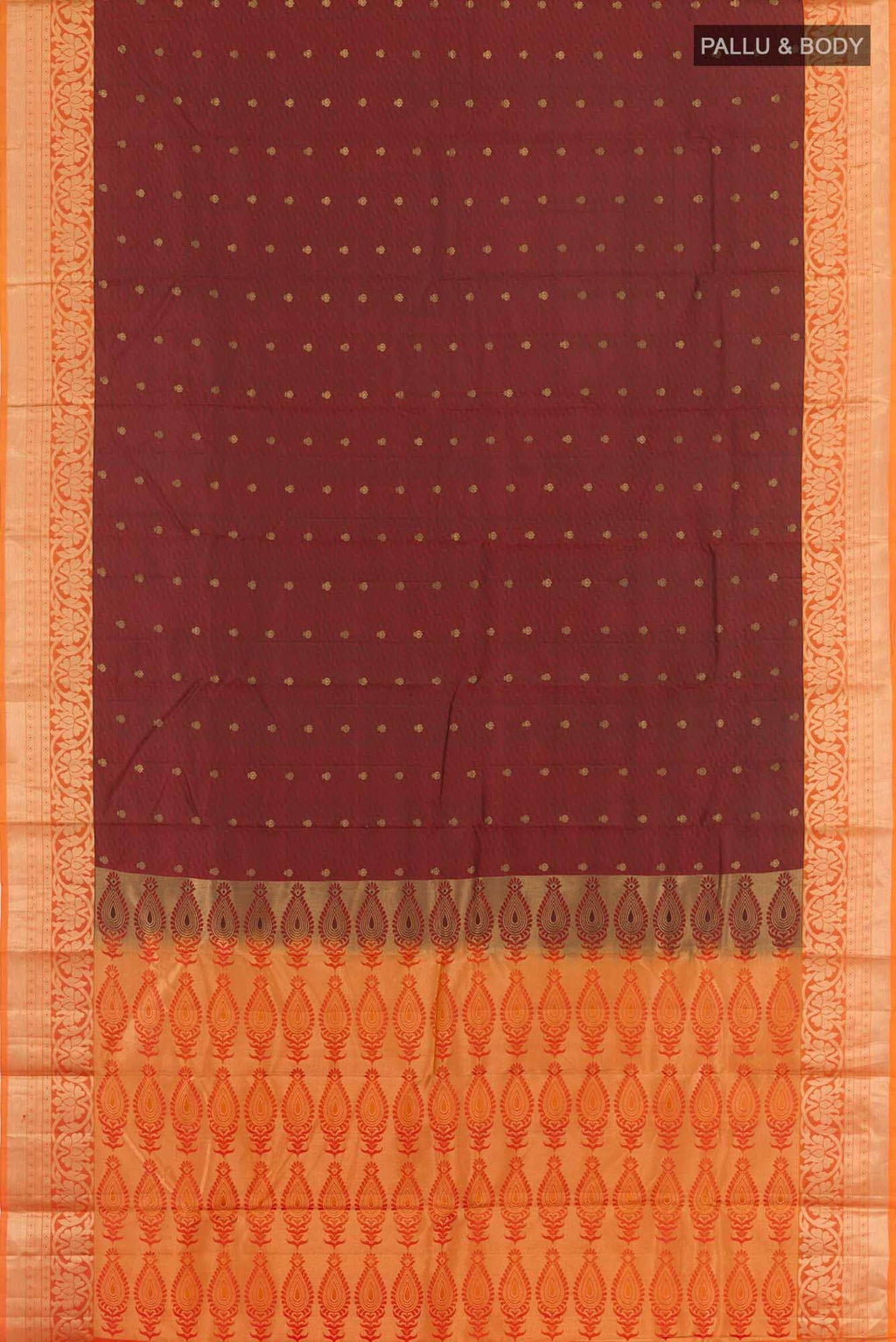 Maroon Kanchipuram Silk Saree