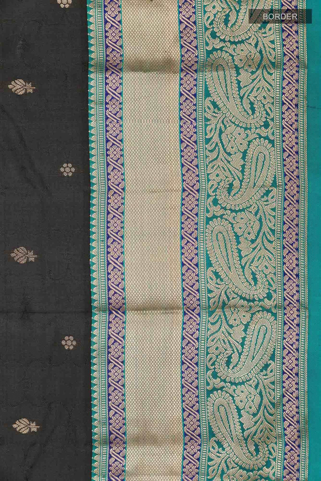 Black Kanchipuram Silk Saree