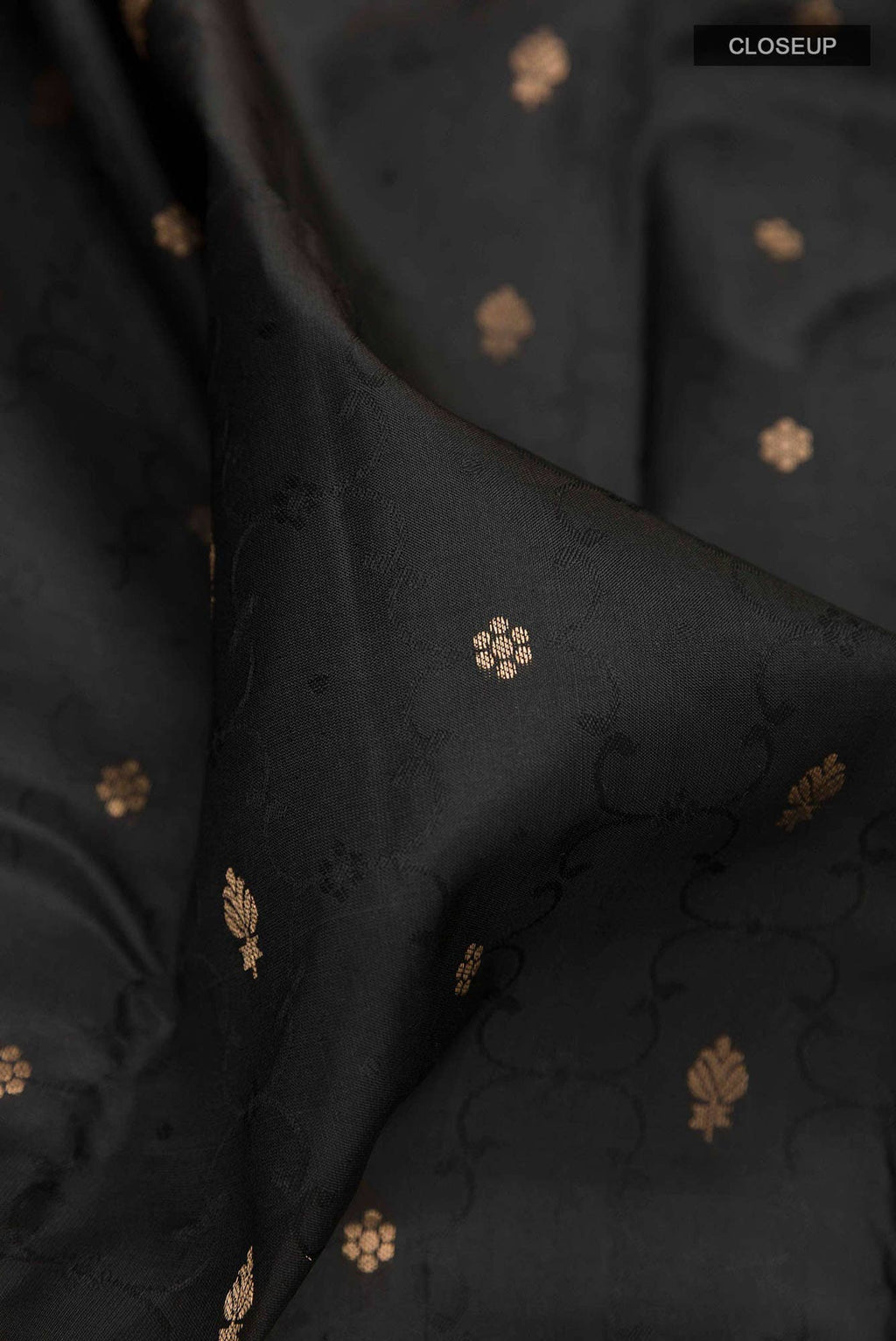 Black Kanchipuram Silk Saree