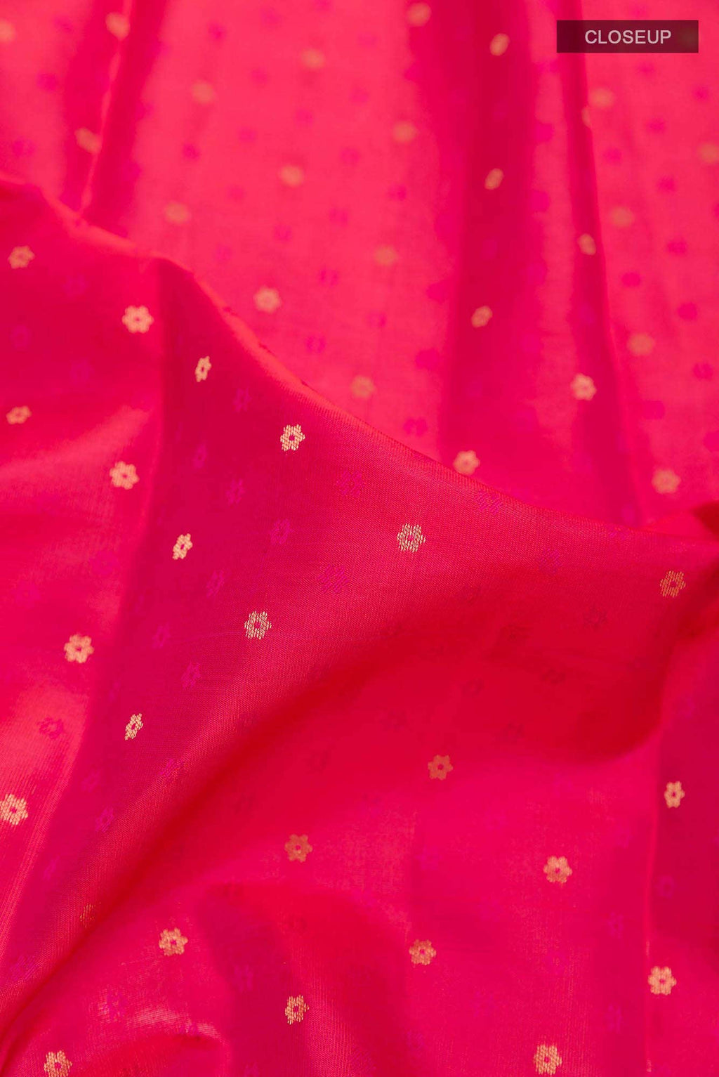 Dark Pink Kanchipuram Silk Saree