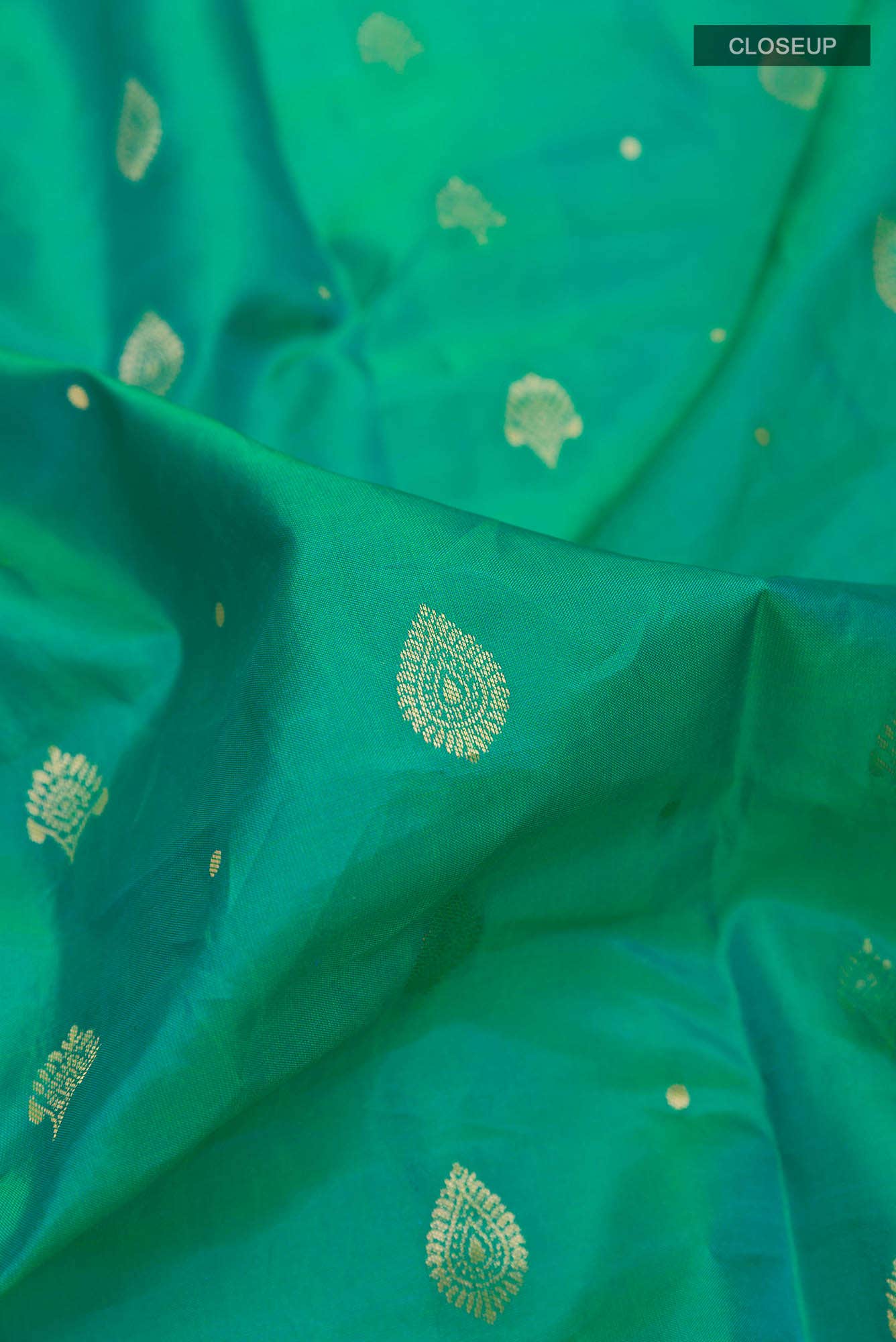 Green Dual Tone Kanchipuram Silk Saree