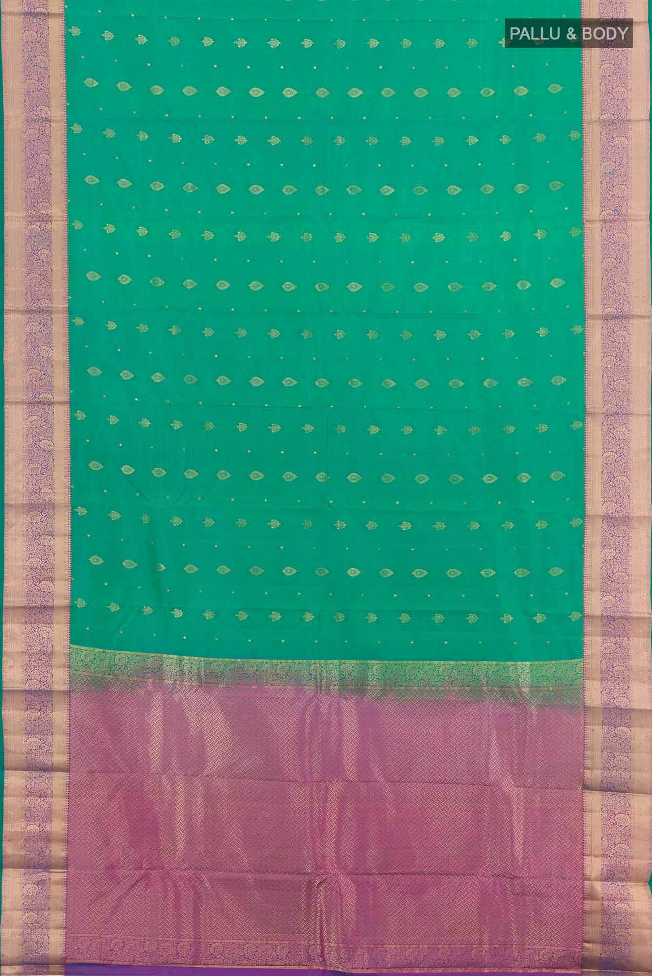 Green Dual Tone Kanchipuram Silk Saree