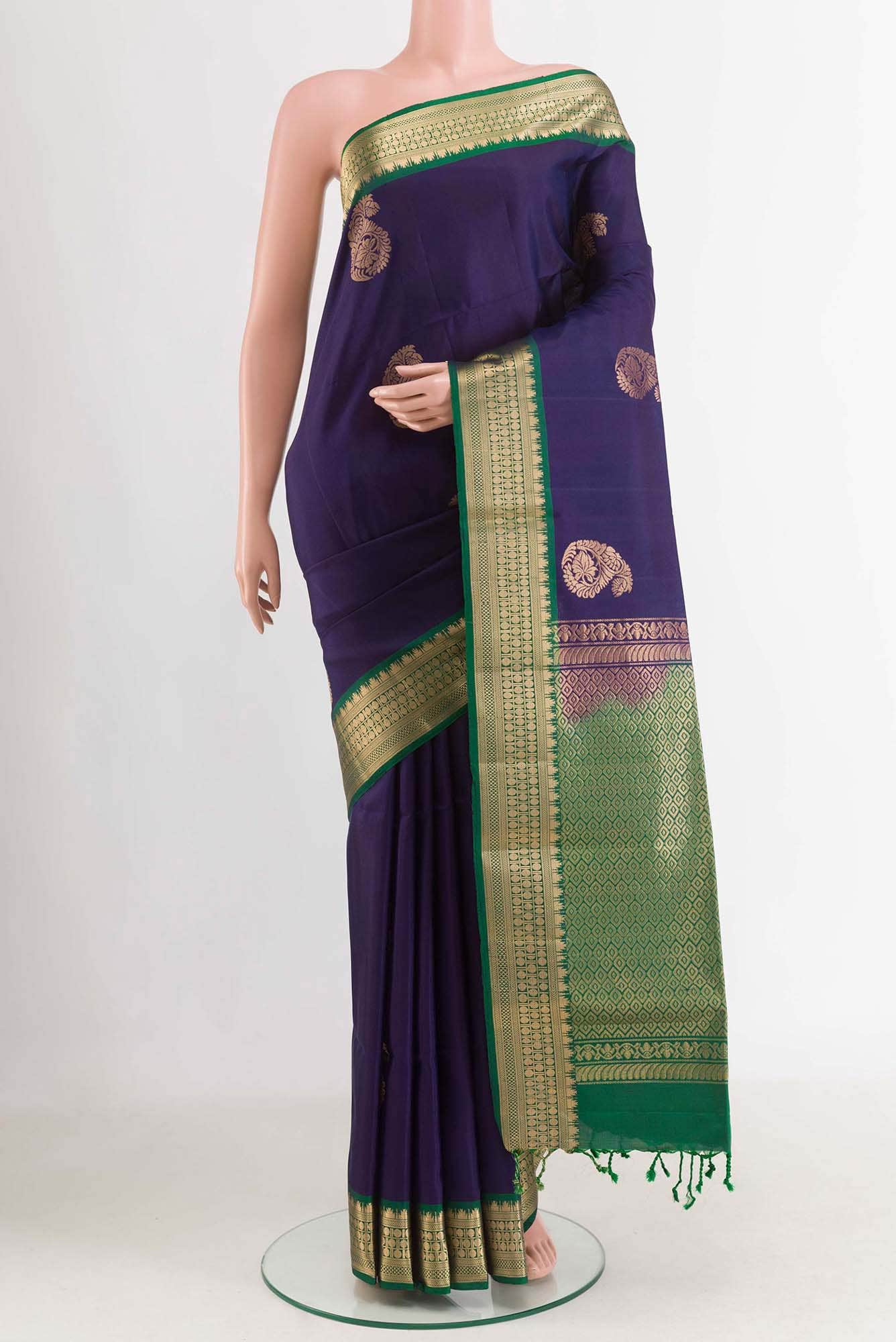 Dark Blue Soft Silk Saree