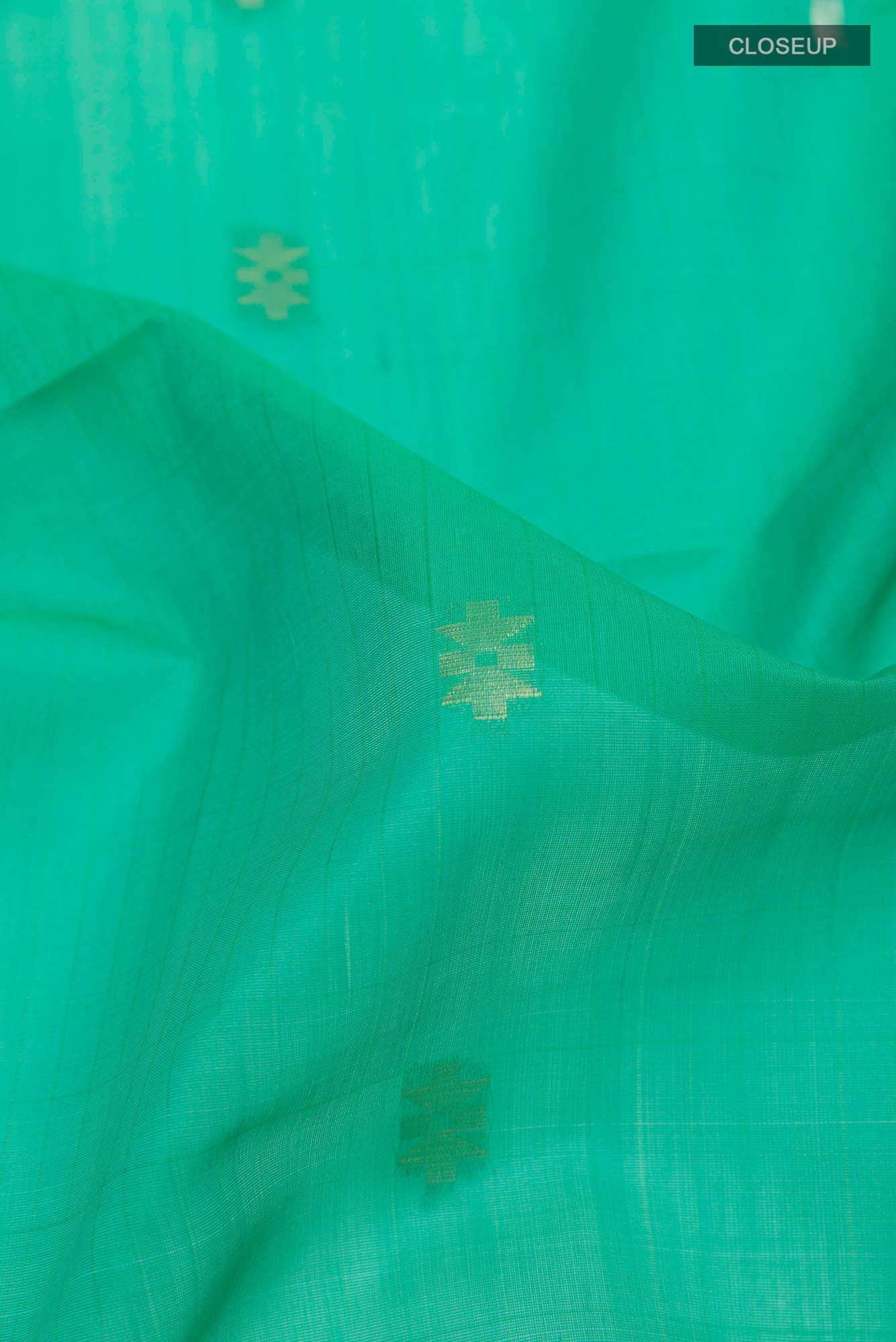 Green Blended Kora Silk Saree