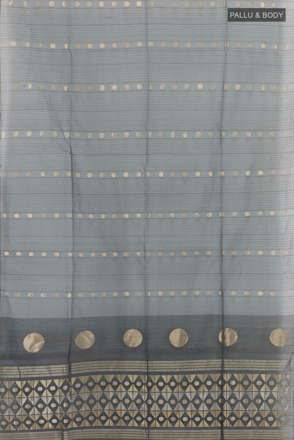 Black Blended Kora Silk Saree