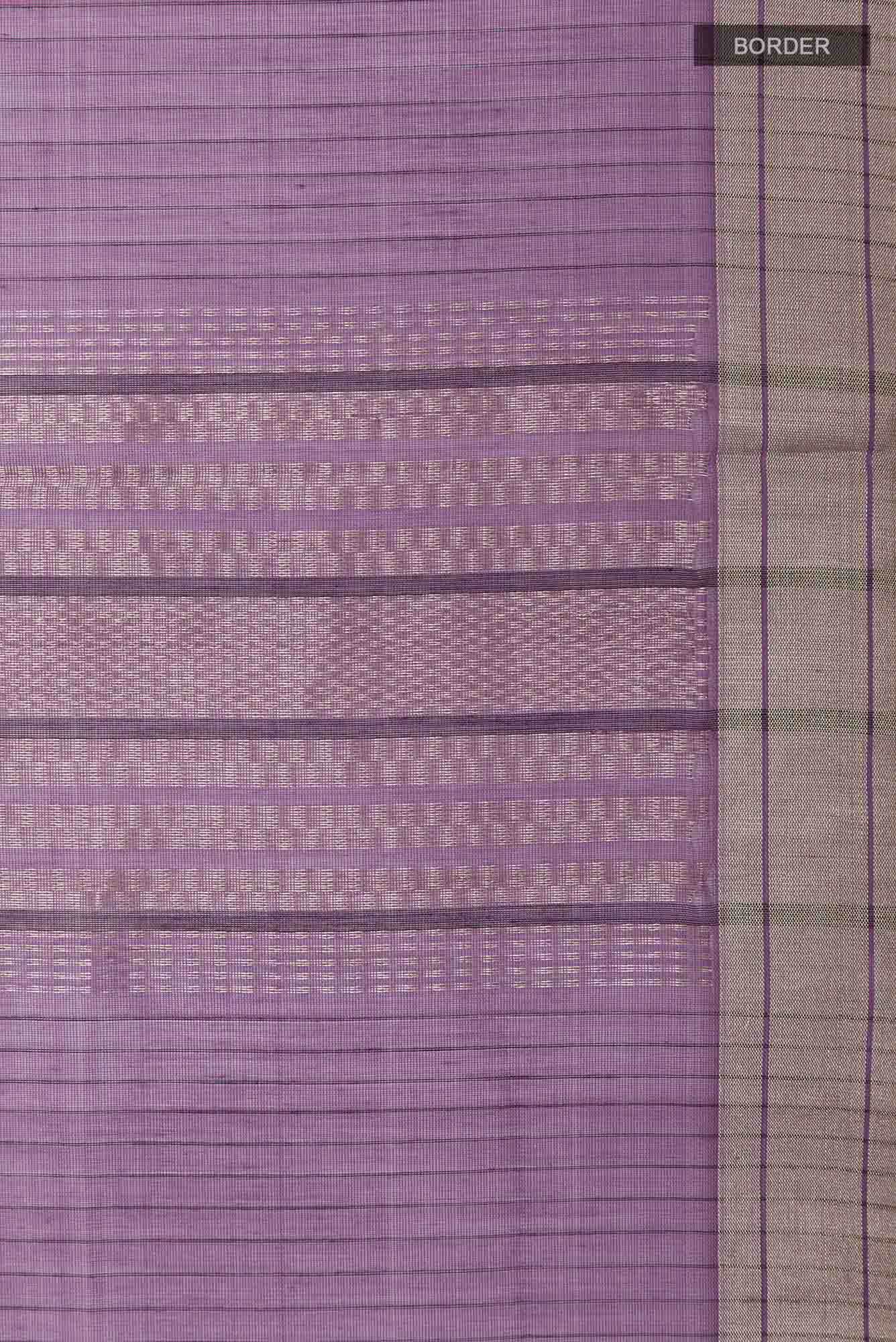 Purple Blended Kora Silk Saree