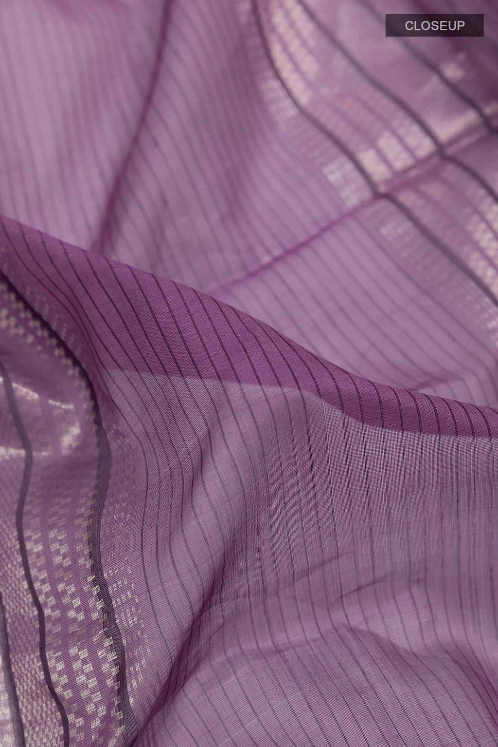 Purple Blended Kora Silk Saree