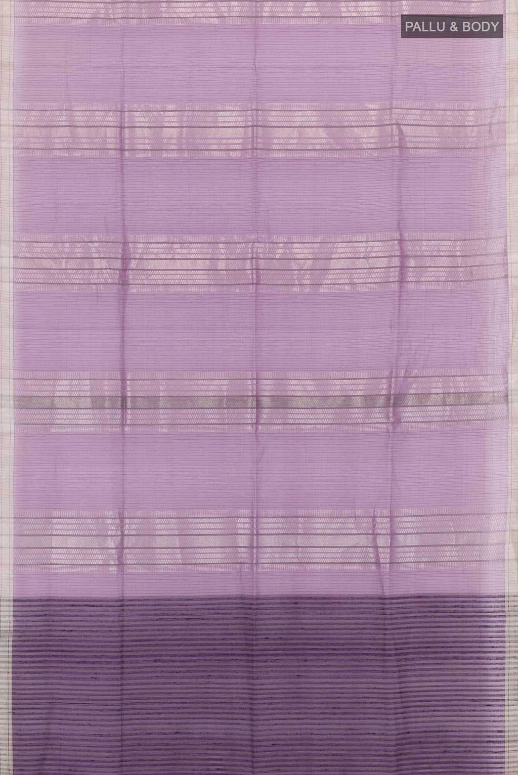 Purple Blended Kora Silk Saree