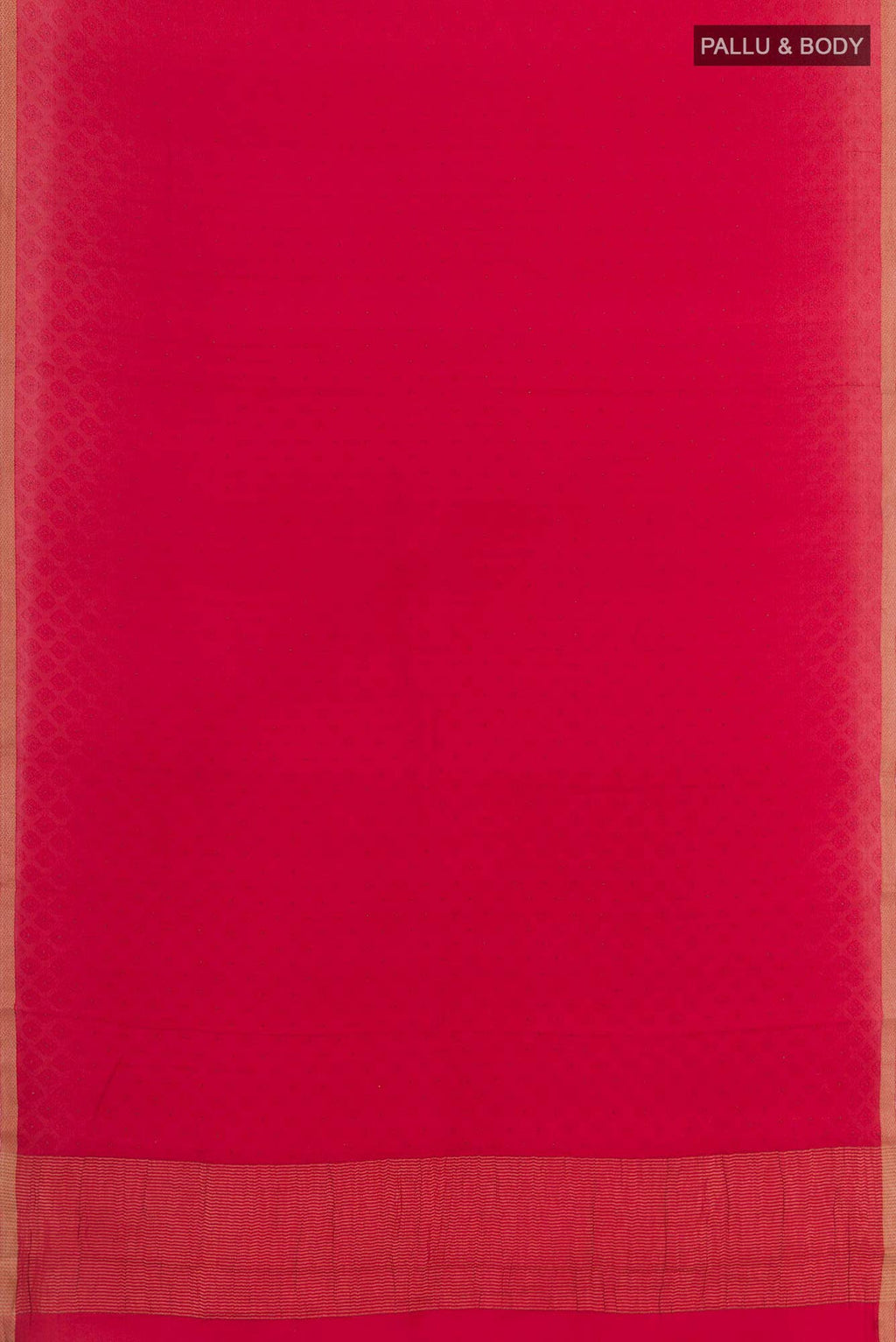 Red Mysore Crepe Saree