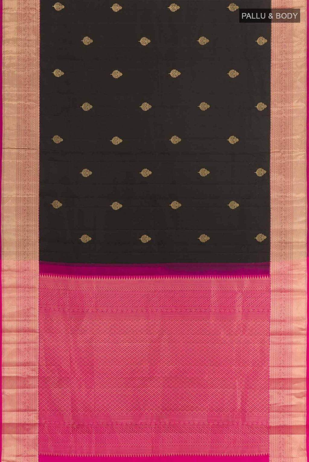 Black Kanchipuram Silk Saree