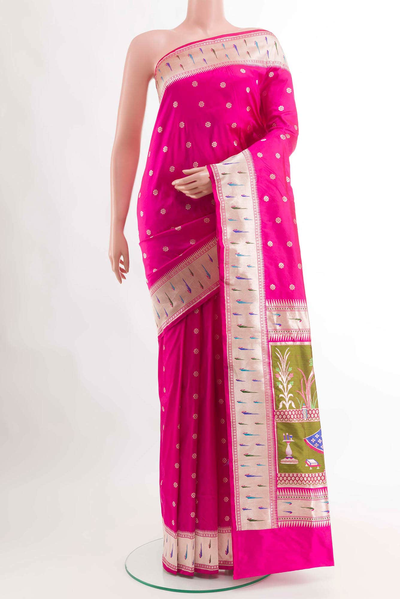 Pink Soft Silk Saree