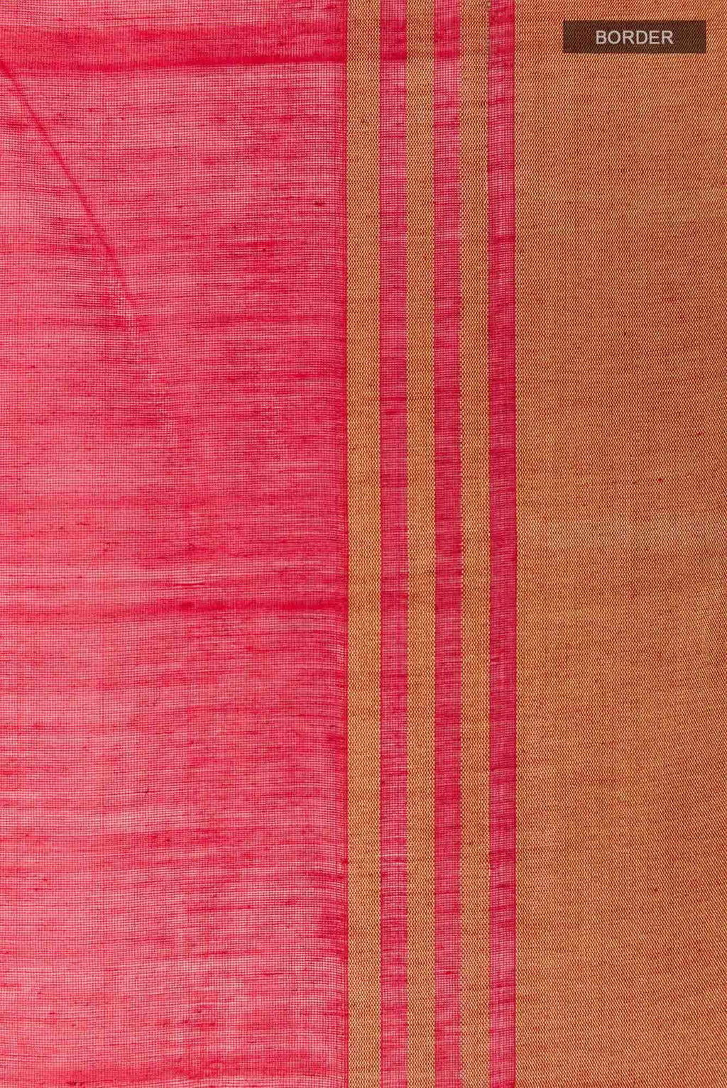 Red Blended Chanderi Silk Cotton Saree