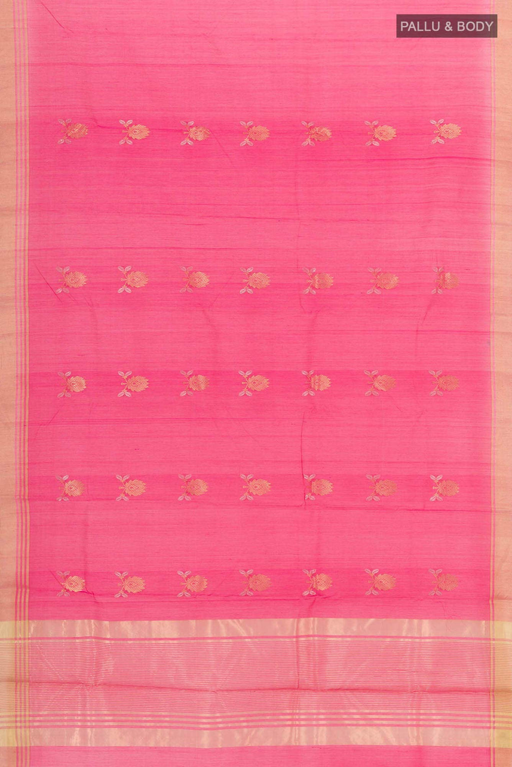 Pink Blended Chanderi Silk Cotton Saree