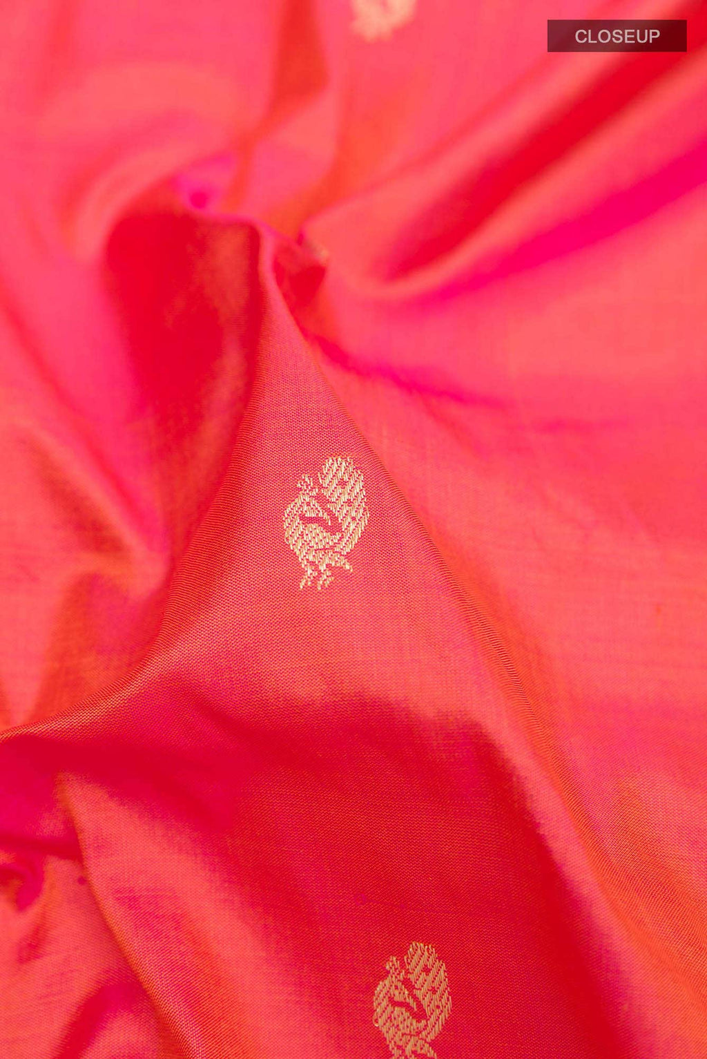 Peach Paithani Silk Saree