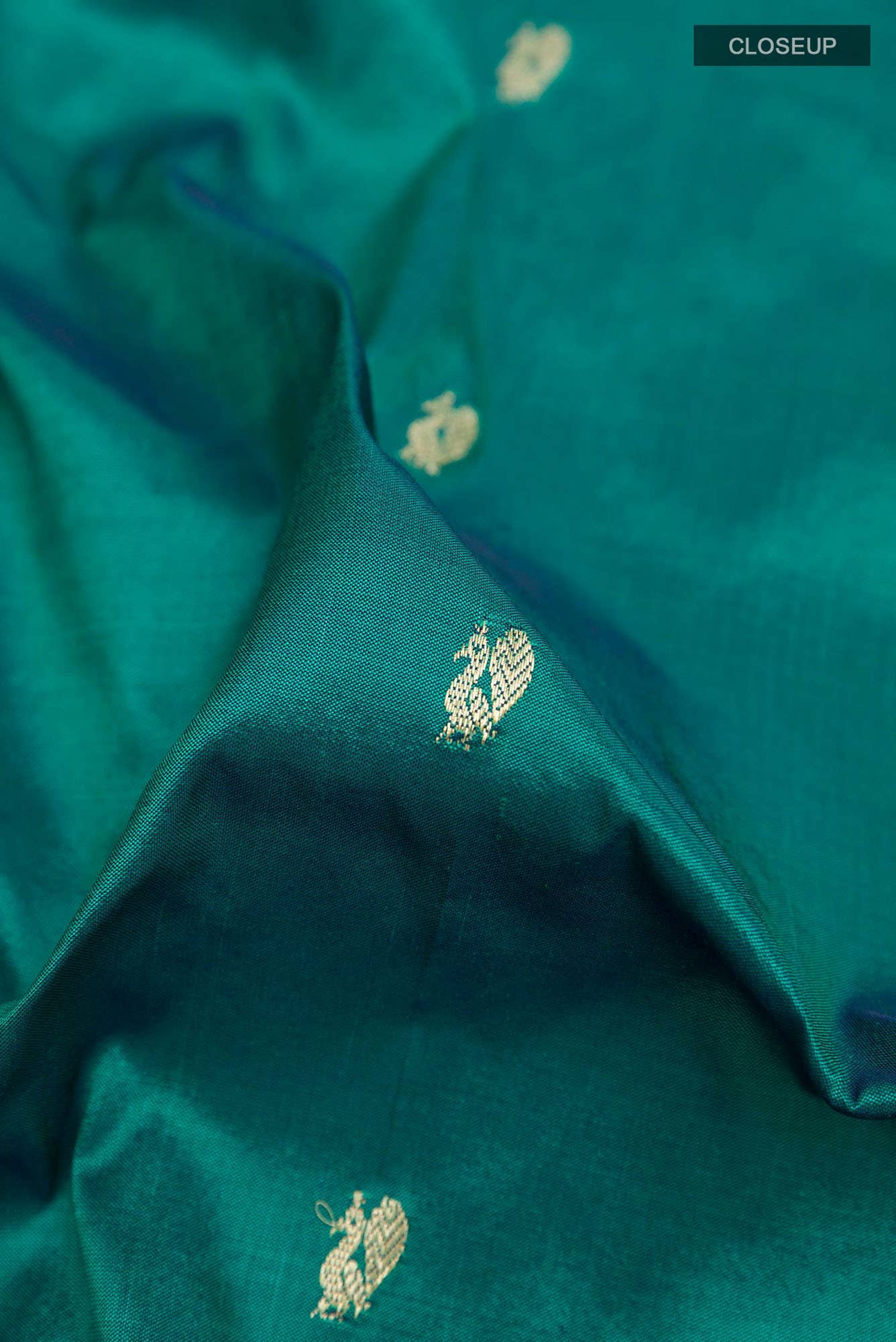 Peacock Blue Paithani Silk Saree